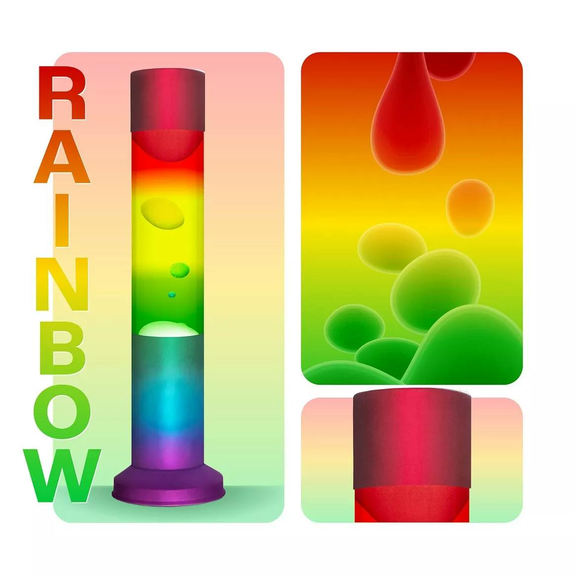 Rackhams Light Nova Lava Lamp Rainbow
