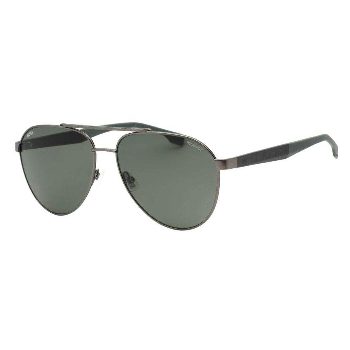 Hugo Boss Men's Dark Matte Sunglasses - Ruthenium - One Size - 100% Mixed