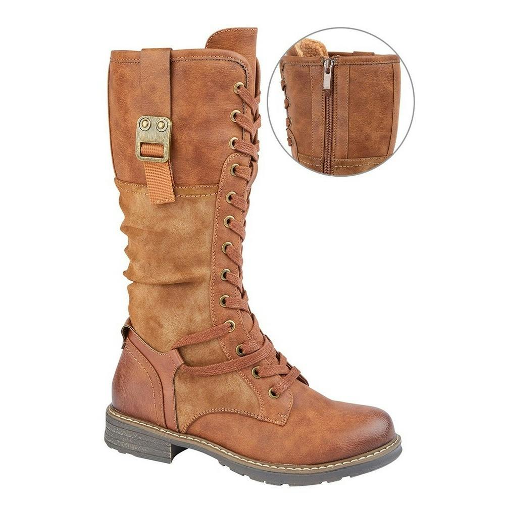 Cipriata Women's Gabriela Knee-High Boots - Tan - Tan - 5 Uk - 100% Mixed
