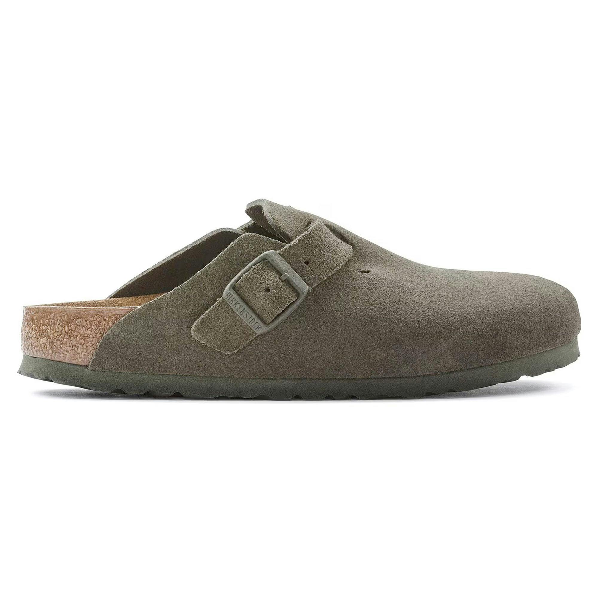 Birkenstock Boston Suede Sandals - Thyme - 41