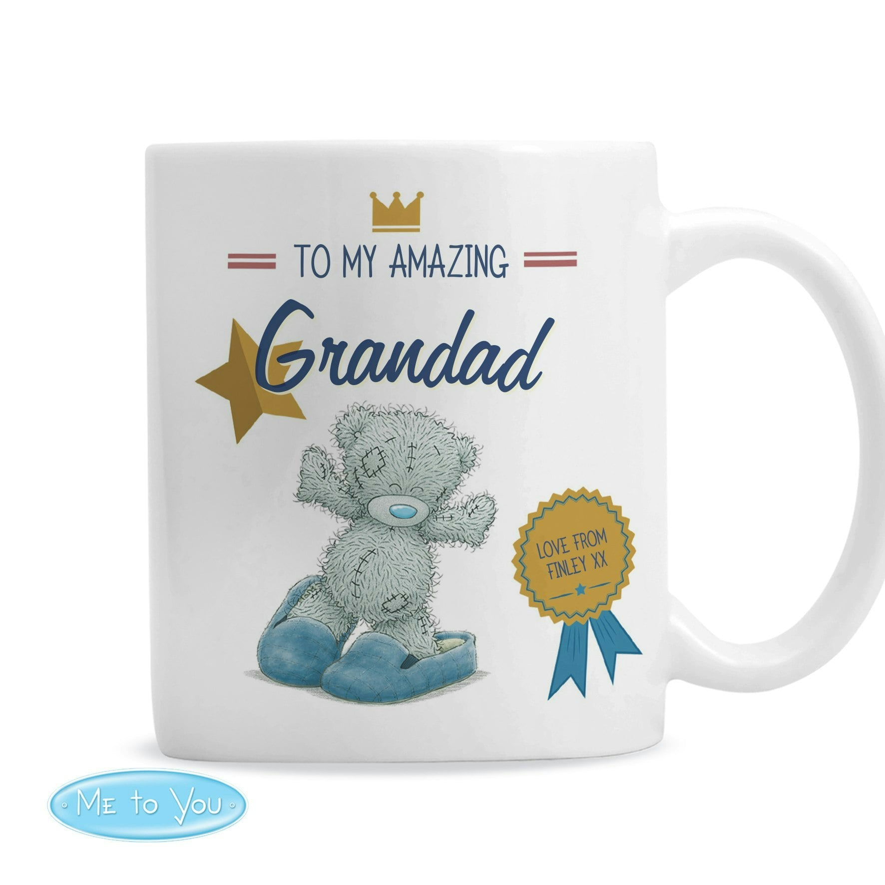 Rackhams Personalised Me To You Slippers Mug