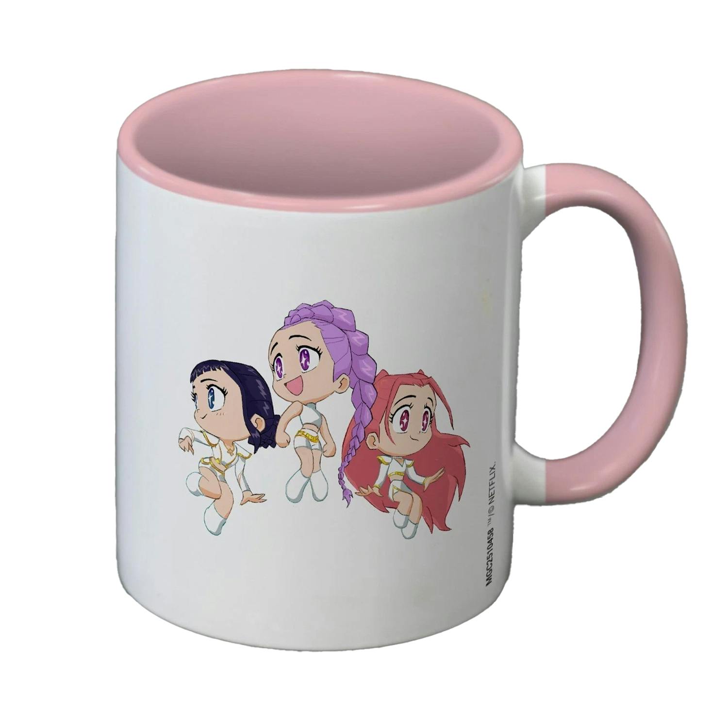 Rackhams White/Pink Chibi Huntr/X Mug - One Size - 100% Mixed