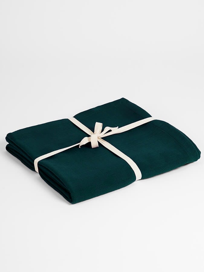 Rackhams Gots Organic Cotton Yoga Blanket - Teal