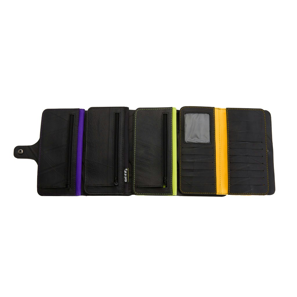 Paguro Black Aurore Recycled Rubber Vegan Purse