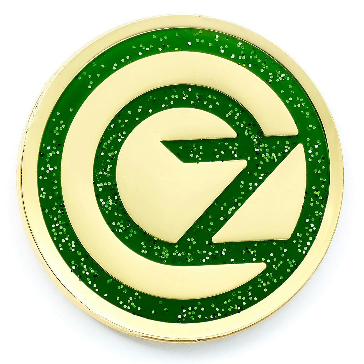 The Carat Shop Green/Black Wicked Oz Logo Pin Badge