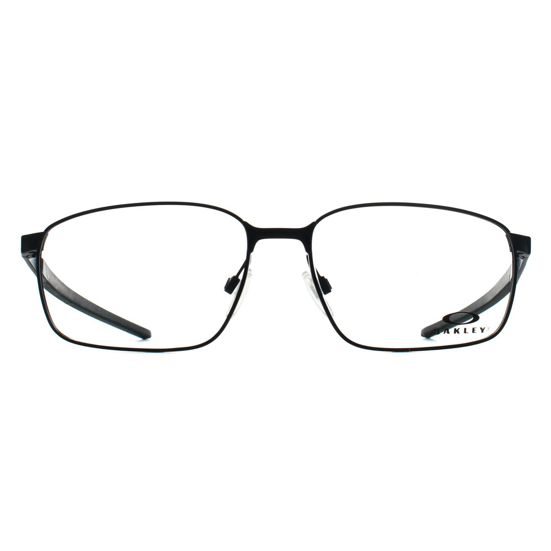 Oakley Black Man Ox3249 Extender 324901 Optical Frames Metal Squared Normal - Image 5