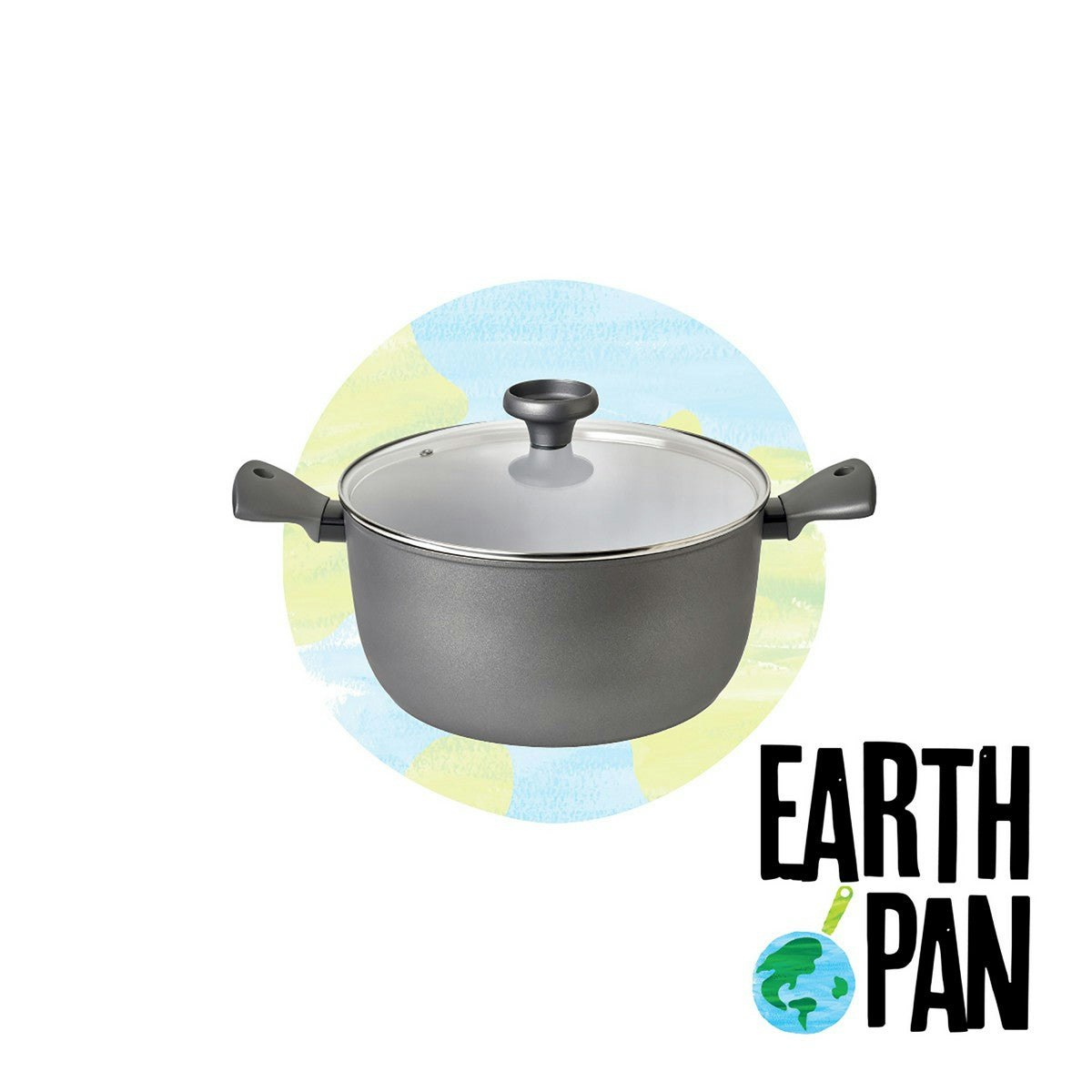 Rackhams 28Cm Ceramic Non-Stick Stockpot With Lid - 7.7L