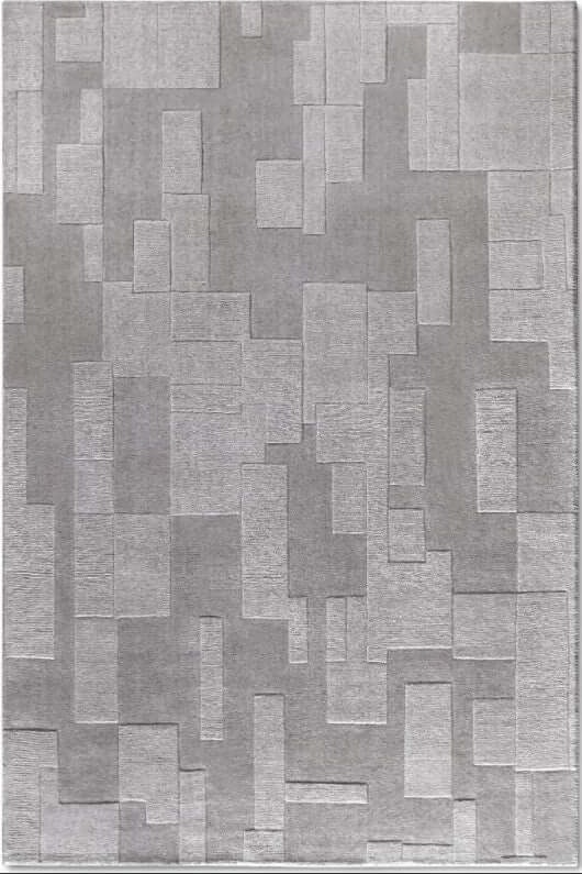Rackhams Grey Wilhelmine Wool Rug - 80X150 Cm