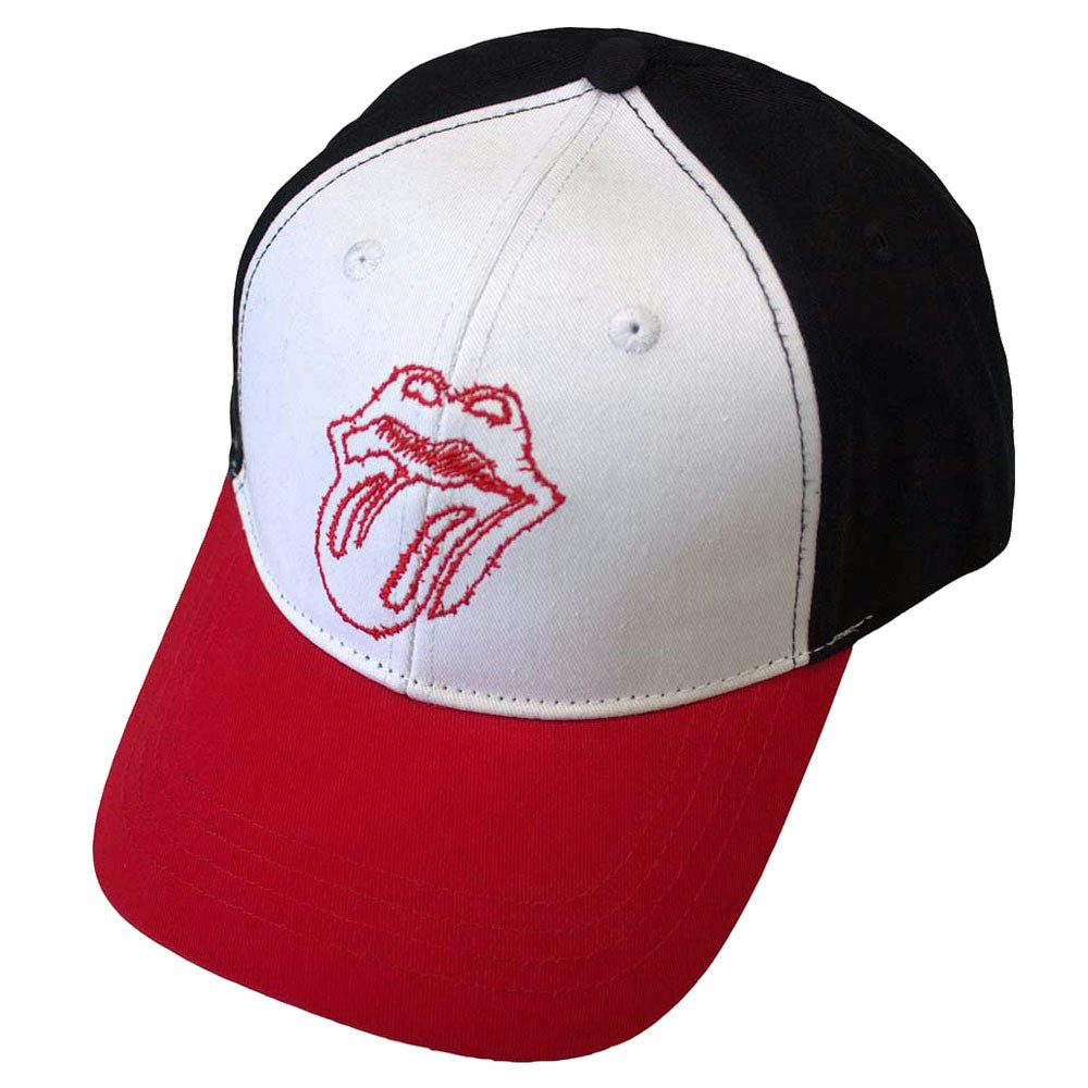 Paradiso Clothing Unisex Red/White/Black The Rolling Stones Classic Tongue Outline Strapback