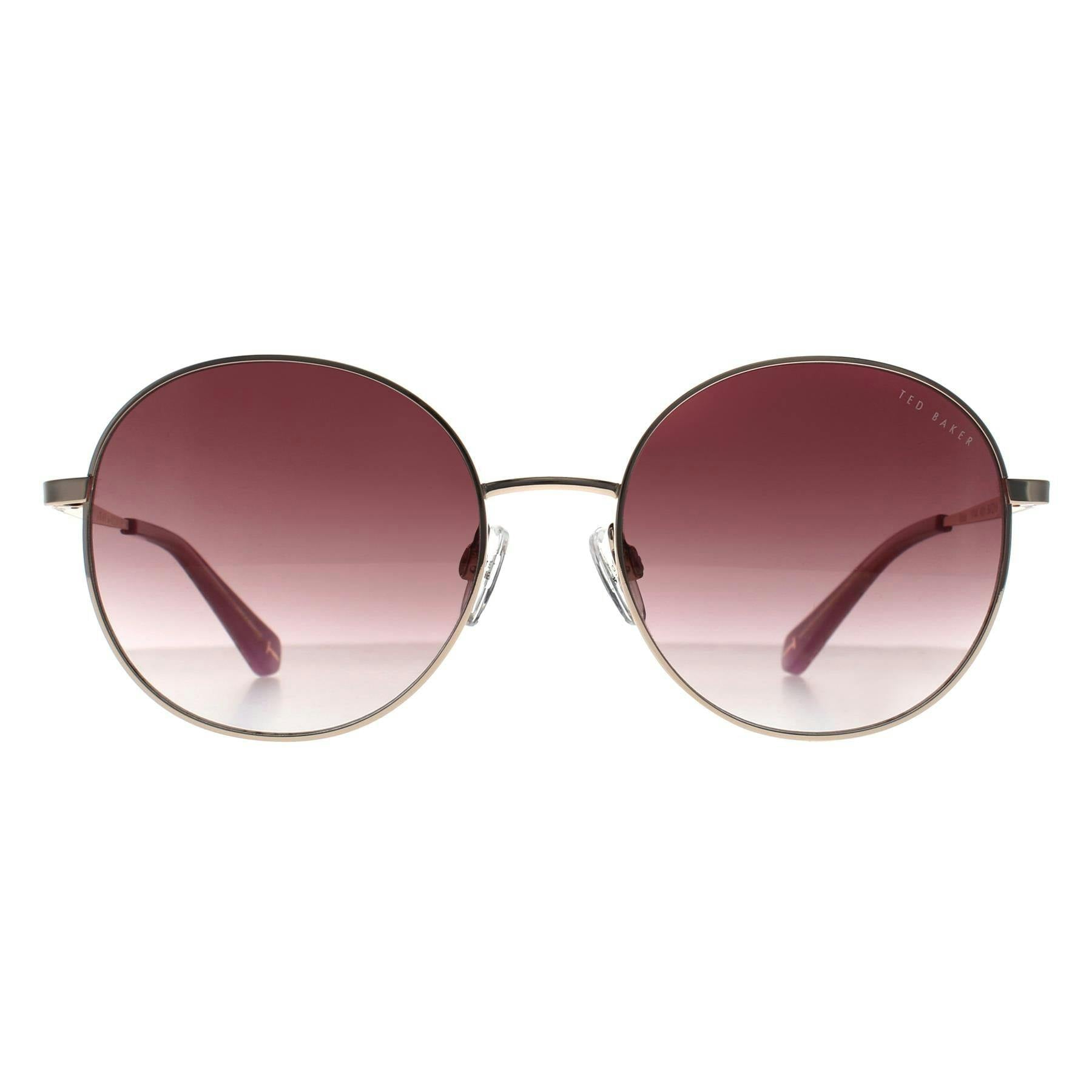 Ted Baker Gold/Brown Sunglasses Tb1744 Viola 401 Gradient