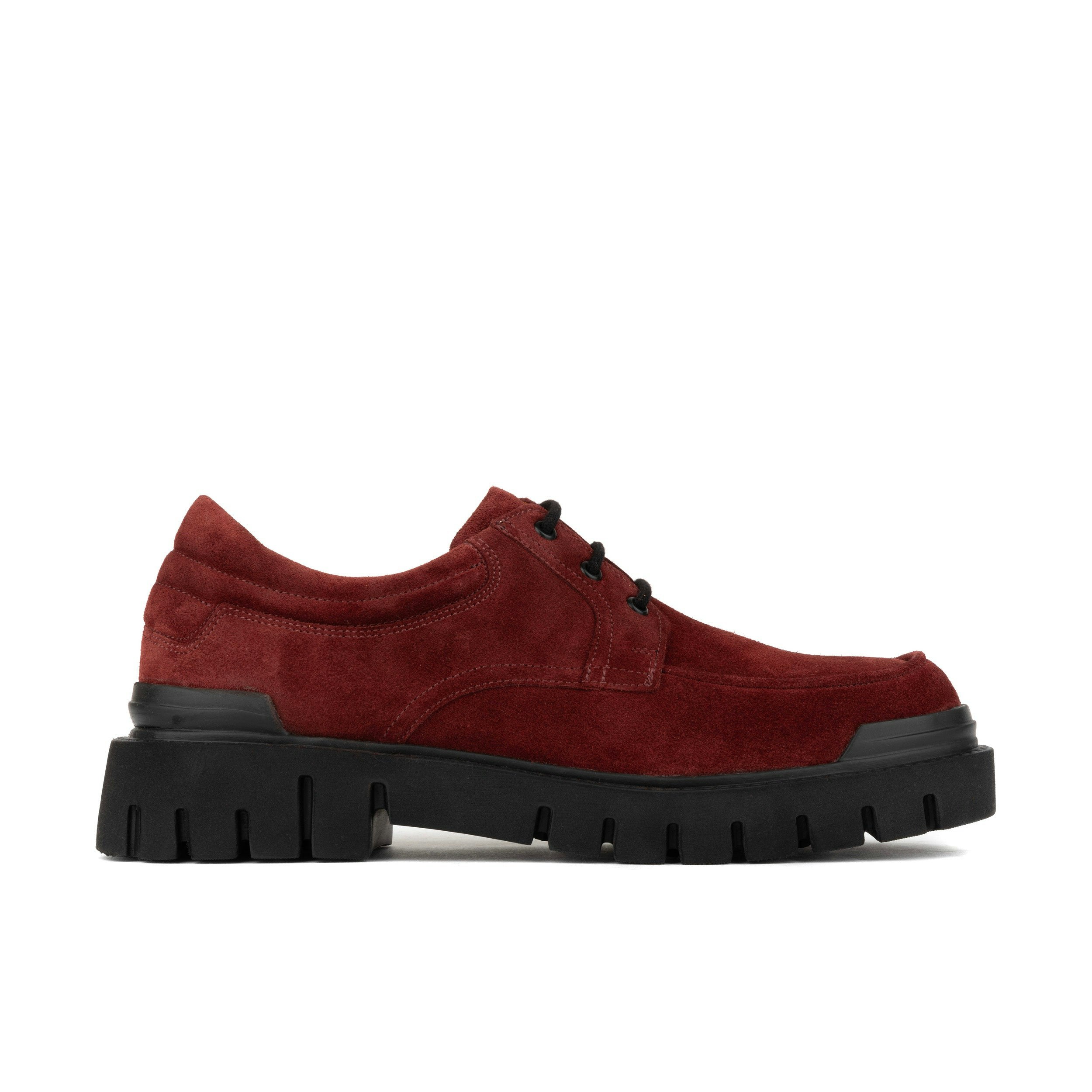 Embassy London Men's Burgundy Wexley - Suede Derby Shoe - Uk 9 / Eu 43 / Us 10
