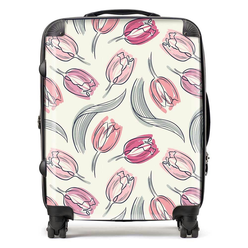 Warren Reed Tulips Suitcase - Large