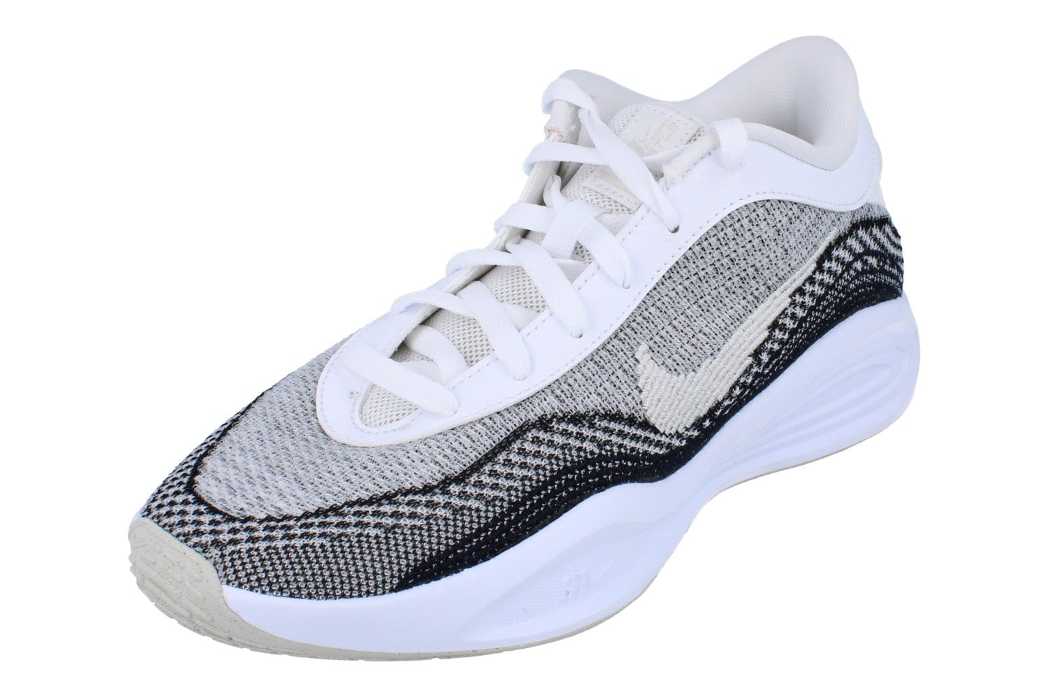 Nike Men's White/Light/Black G.t. Hustle Academy Basketball Trainers Fj7791 100 - Uk 9 | Us 10 | Eu 44