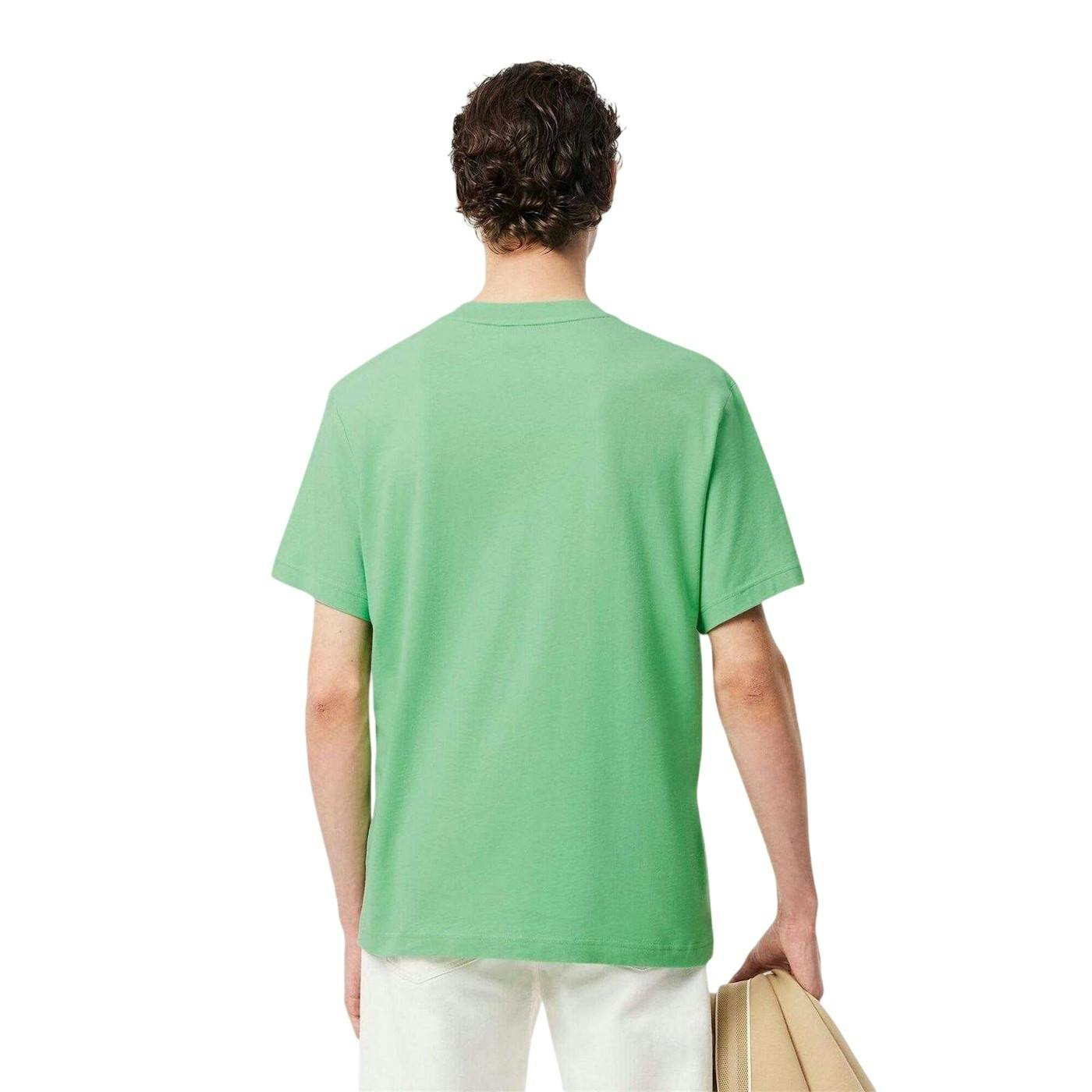 Lacoste Men's Green Embroidered Logo Cotton T-Shirt - Xs - 100% Cotton