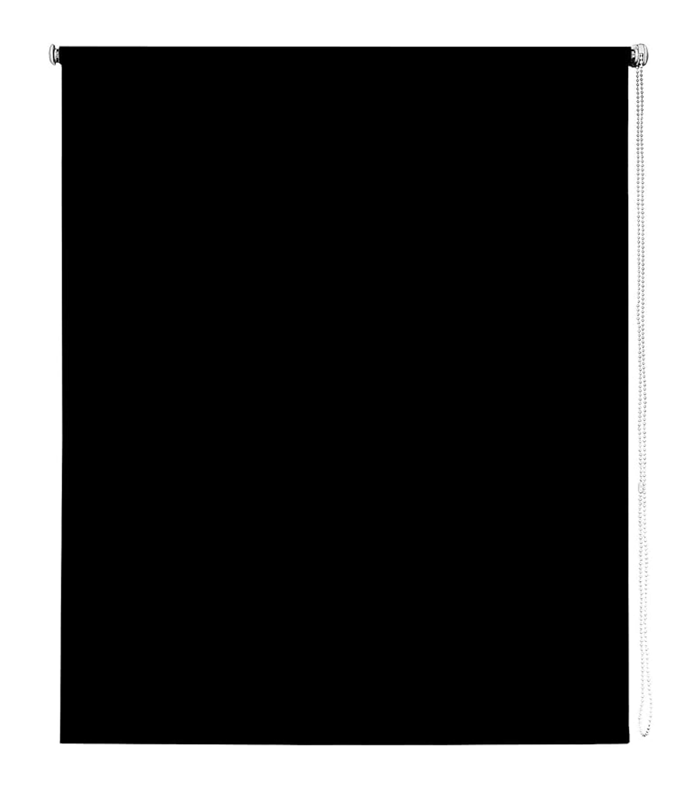Rackhams Black Trimmable Thermal Out Roller Blinds - 80Cm