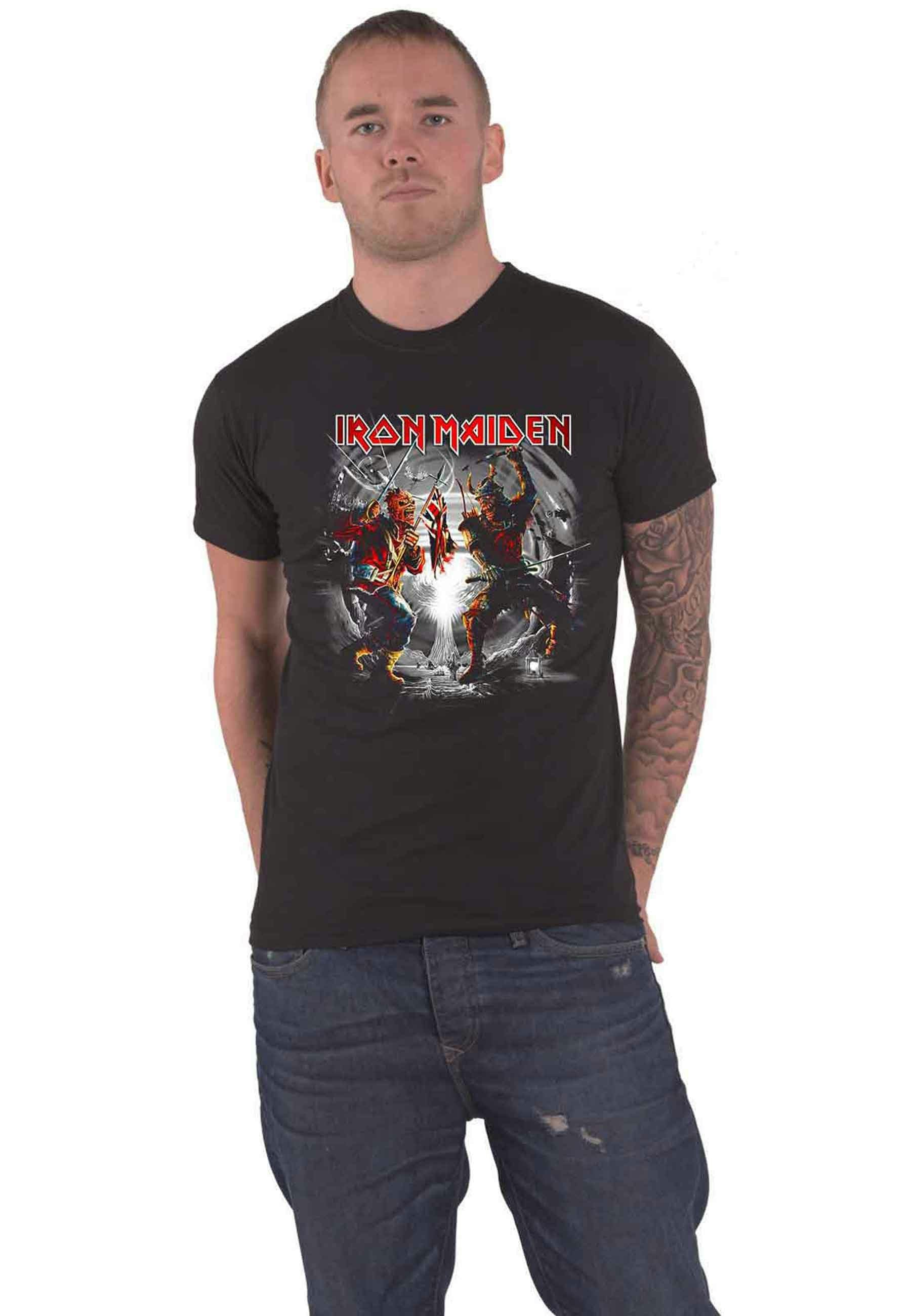 Paradiso Clothing Unisex Black Iron Maiden Trooper 2022 T Shirt - L