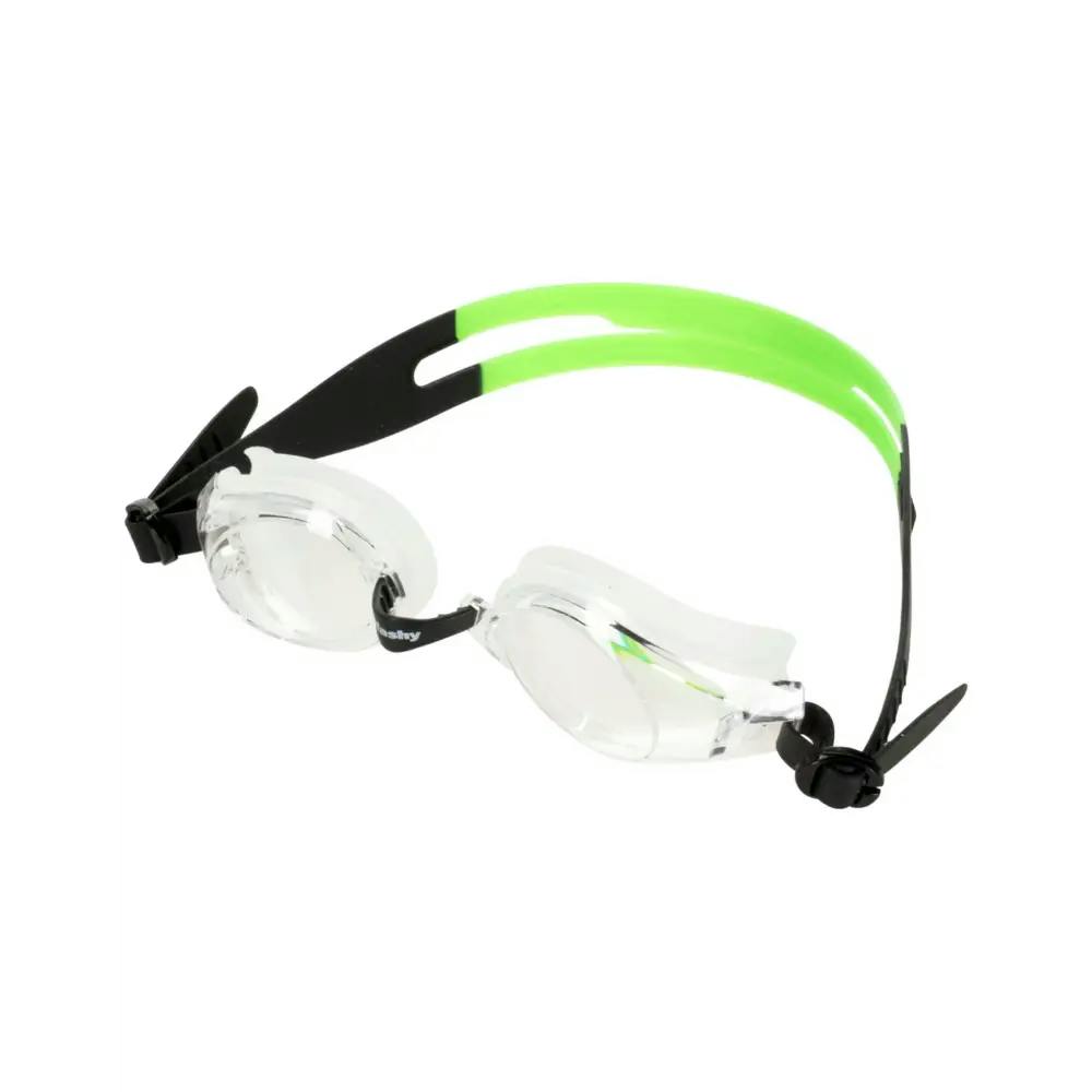 Fashy Green Pioneer Adult Swim Goggles - Clear