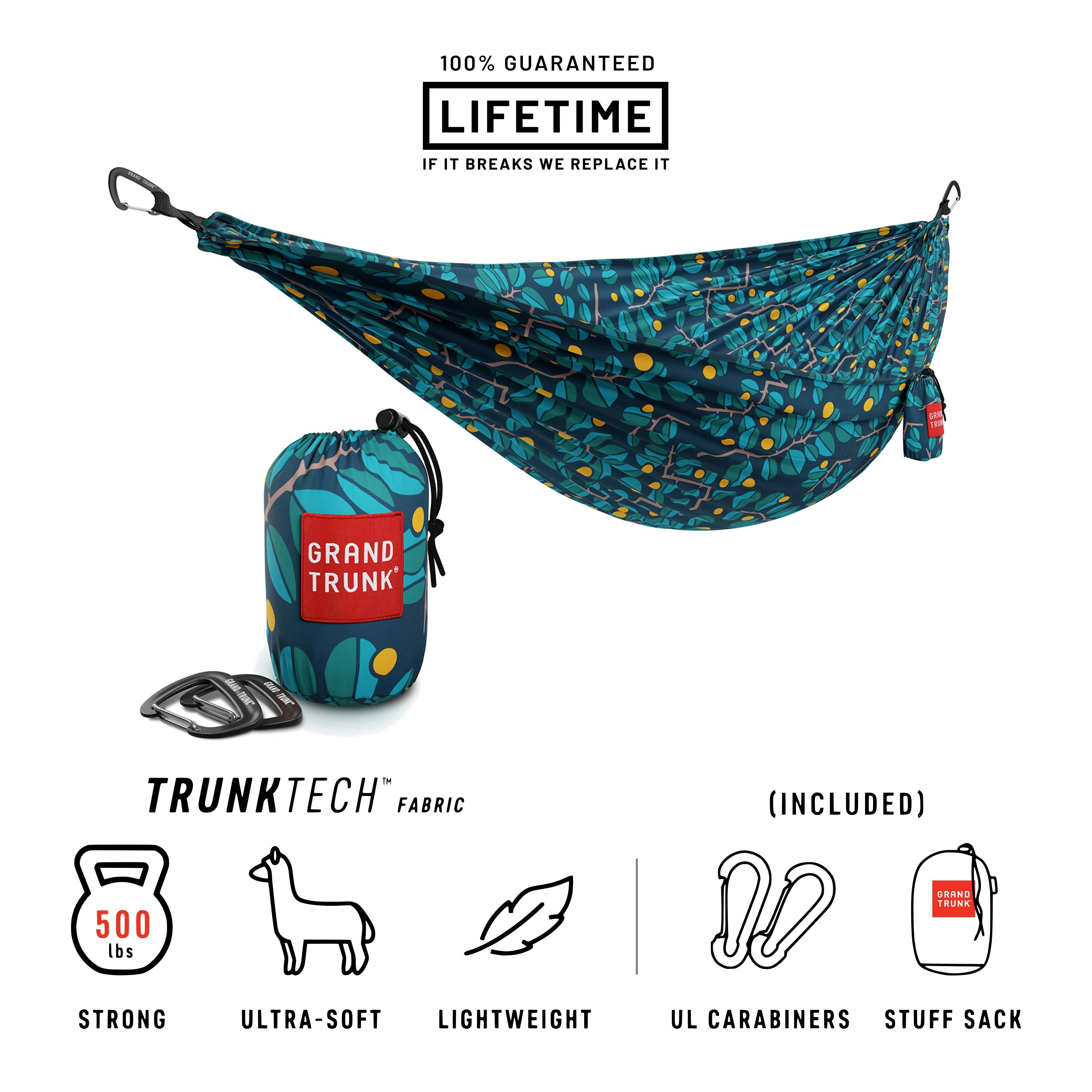 Rackhams Trunktech™ Double Hammock Printed - Eden