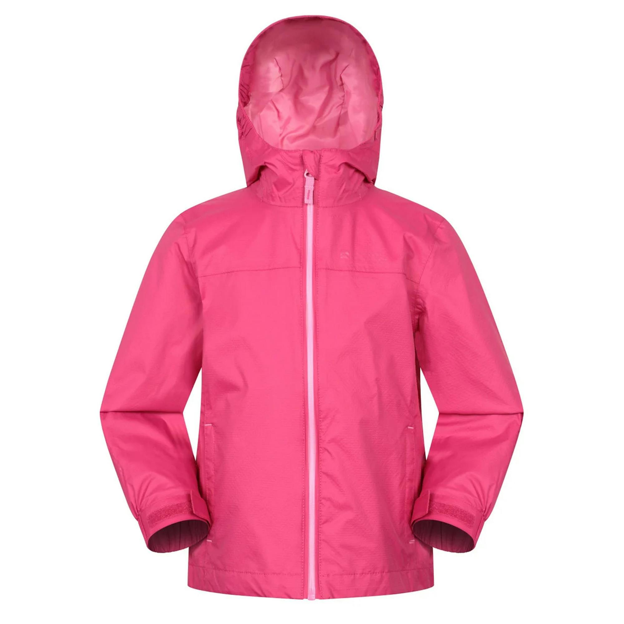 Mountain Warehouse Dark/Pink Childrens/Kids Torrent Waterproof Jacket - 13 Years - 100% Polyester