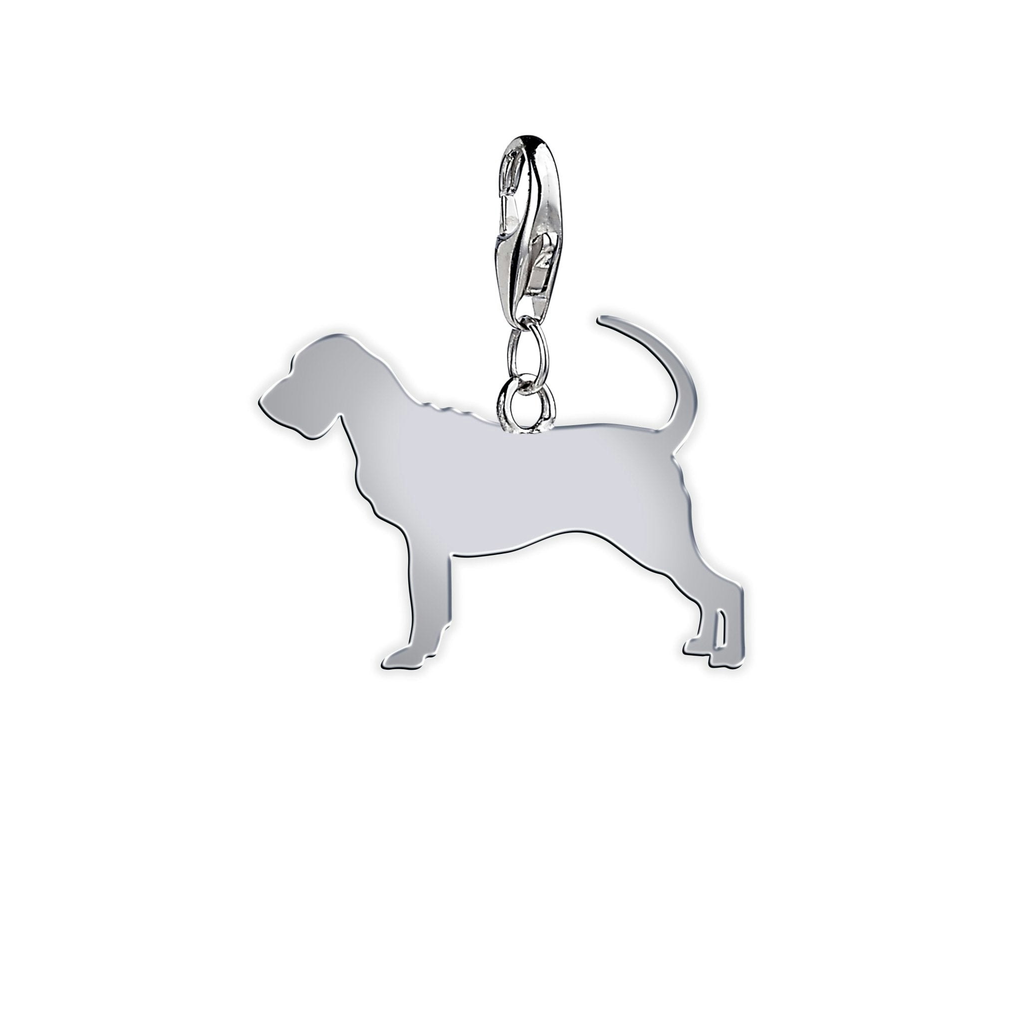 Mylee London Silver Bloodhound Silhouette Charm - Yes - Clip On Charm
