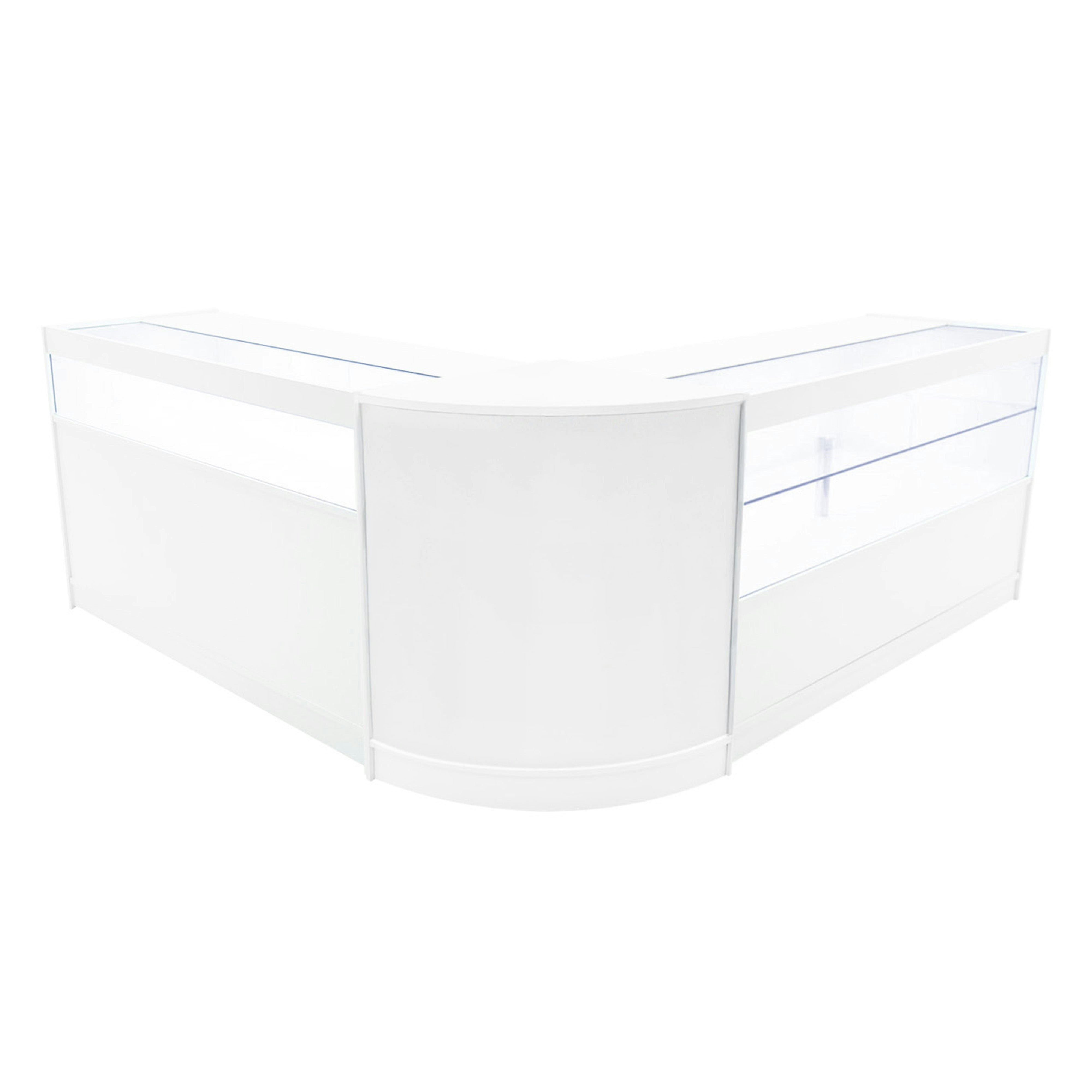 Rackhams White Adonis Led Shop Counter Set B1500, C1500 & Cm60