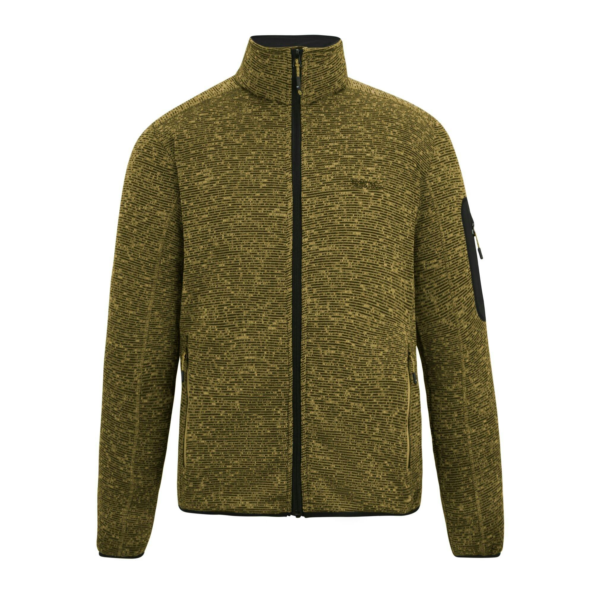Regatta Men's Brown Newhill Marl Full Zip Fleece Jacket - Wood - Xxl - Wood - 70% Polyester/30% Recycled Polyester