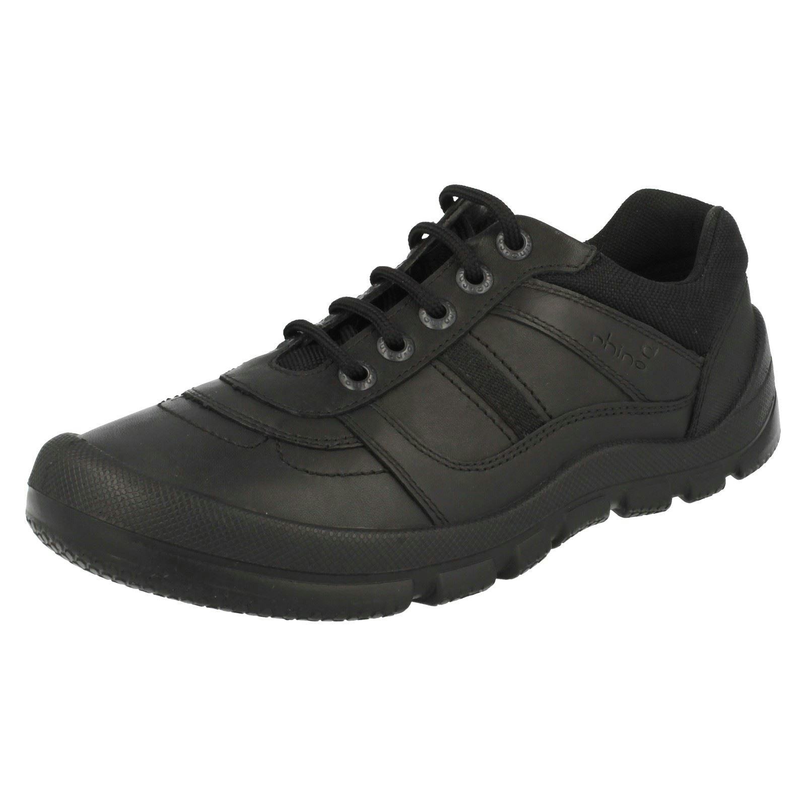 Start-Rite Boys Black Senior Rhino By School Shoes Rhino Sherman - Leather - Uk 7.5 Child - F