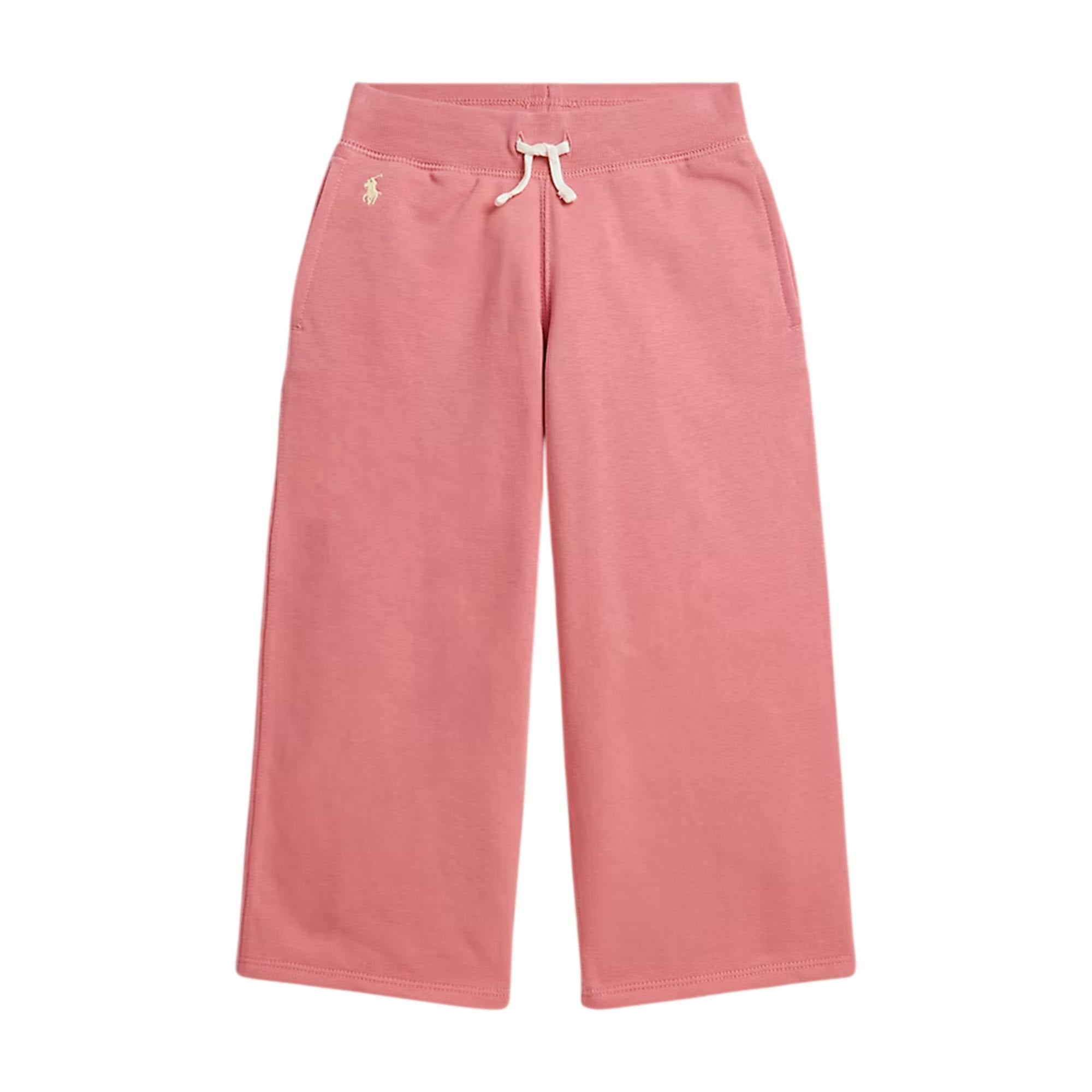 Ralph Lauren Kids Polo Wide Leg Joggers - Peony - 6 Years - Peony - 60% Cotton/40% Polyester