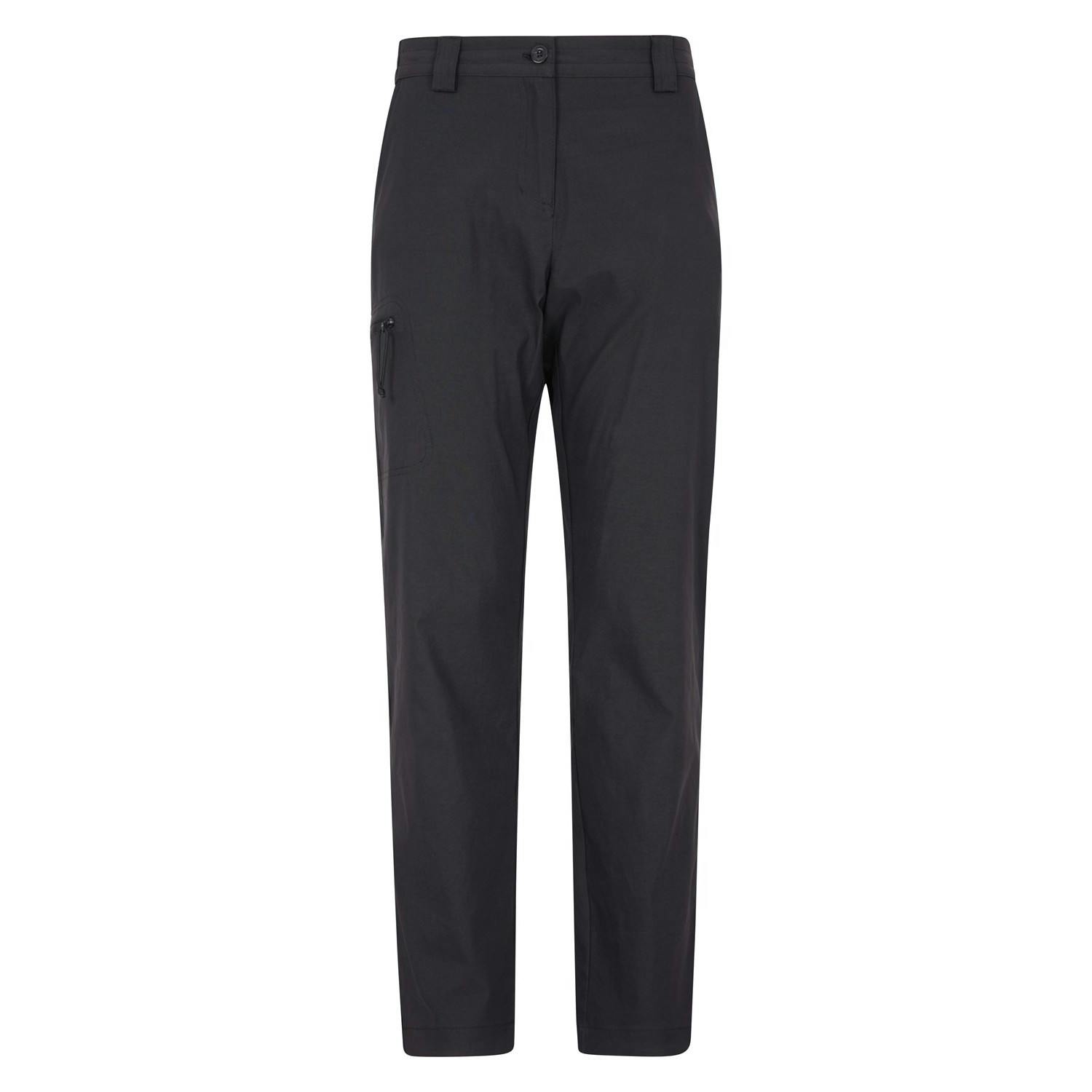 Mountain Warehouse Women's Black Stretch Hiking Trousers - 14 Uk - 95% Nylon/5% Elastane