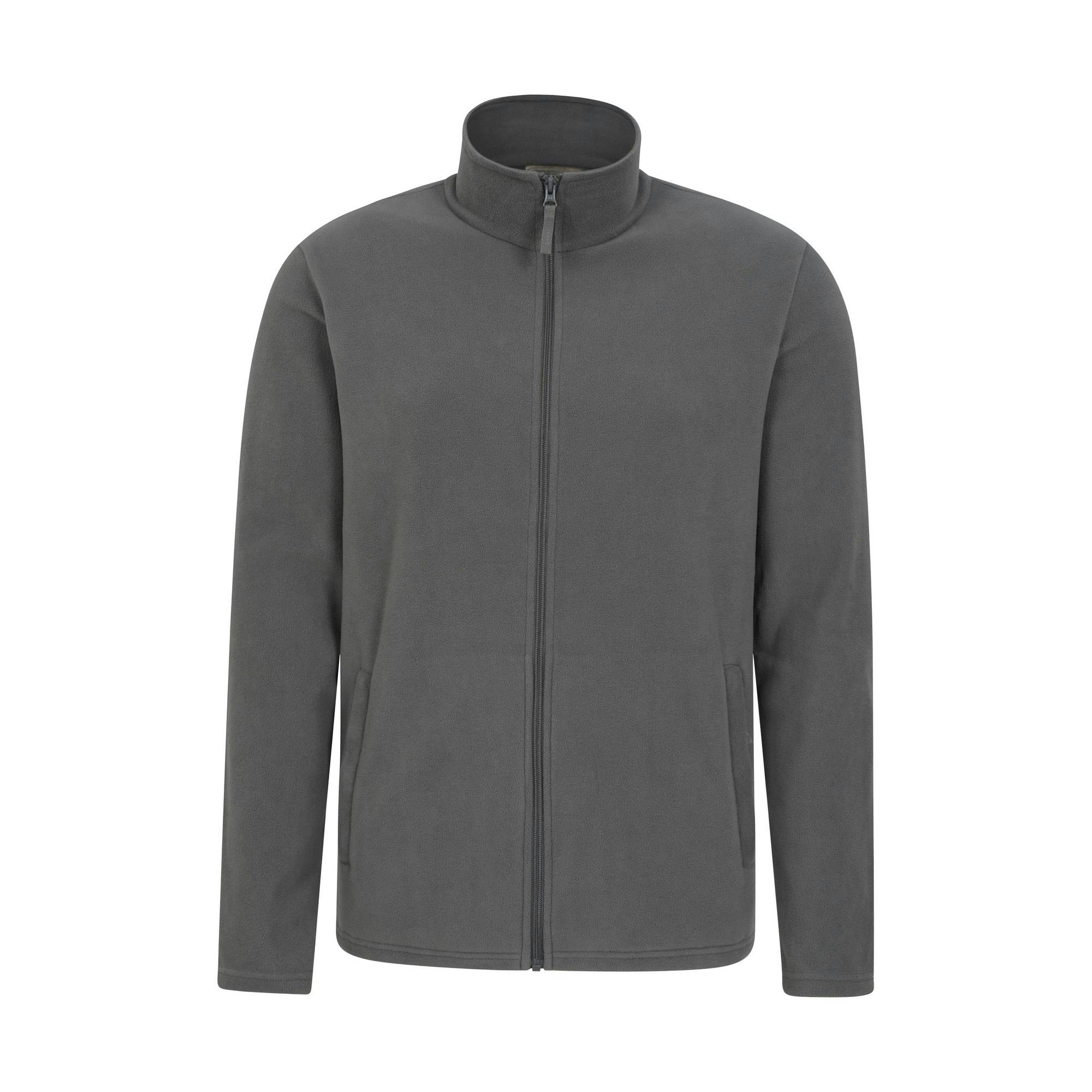 Mountain Warehouse Men's Dark/Grey Camber Fleece Jacket - Xxs - 100% Polyester