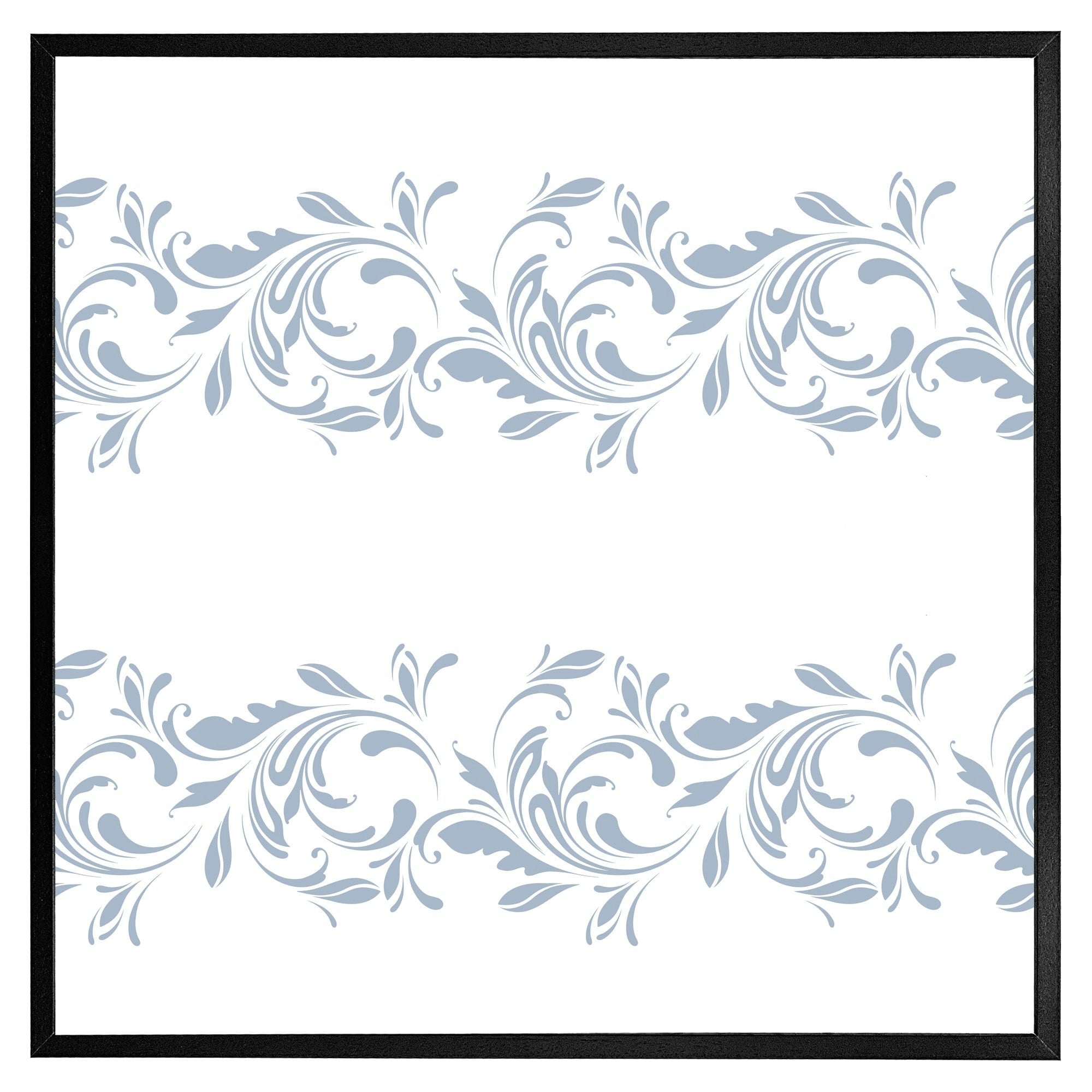 Benjamin Tate Design Grain Decorative Swirls And Flowers (Picture Frame) - Oak - 20X20"