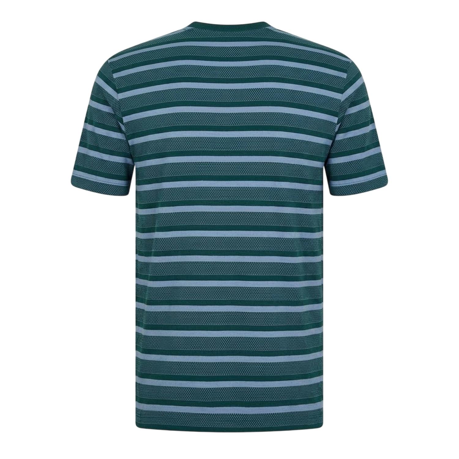 Original Penguin Men's Striped Crew Neck T-Shirt - June Bug - S - June Bug - 60% Cotton/40% Polyester