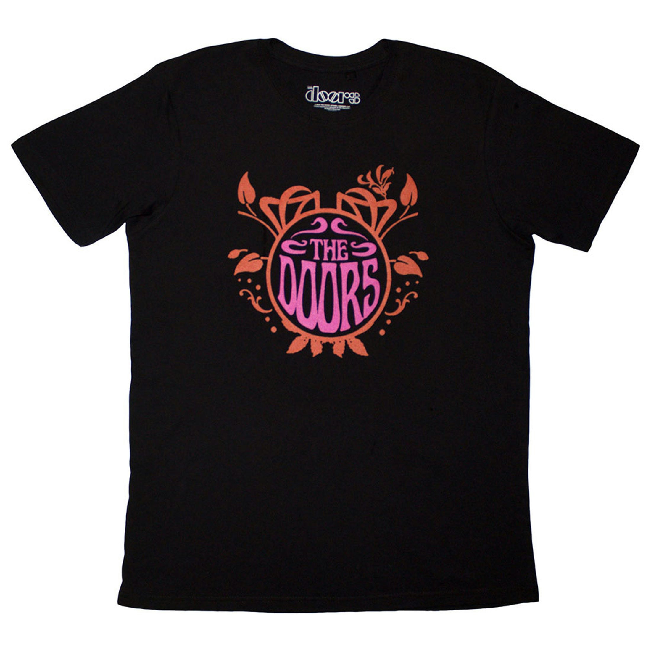 Paradiso Clothing Unisex Pink/Orange Paradiso The Doors Logo T Shirt - M