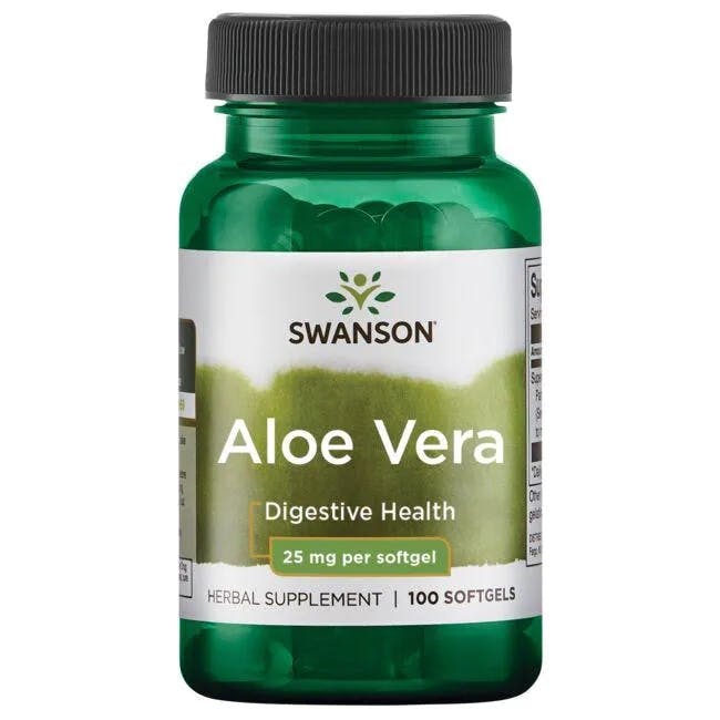 Swanson Aloe Vera, 25Mg - 100 Softgels