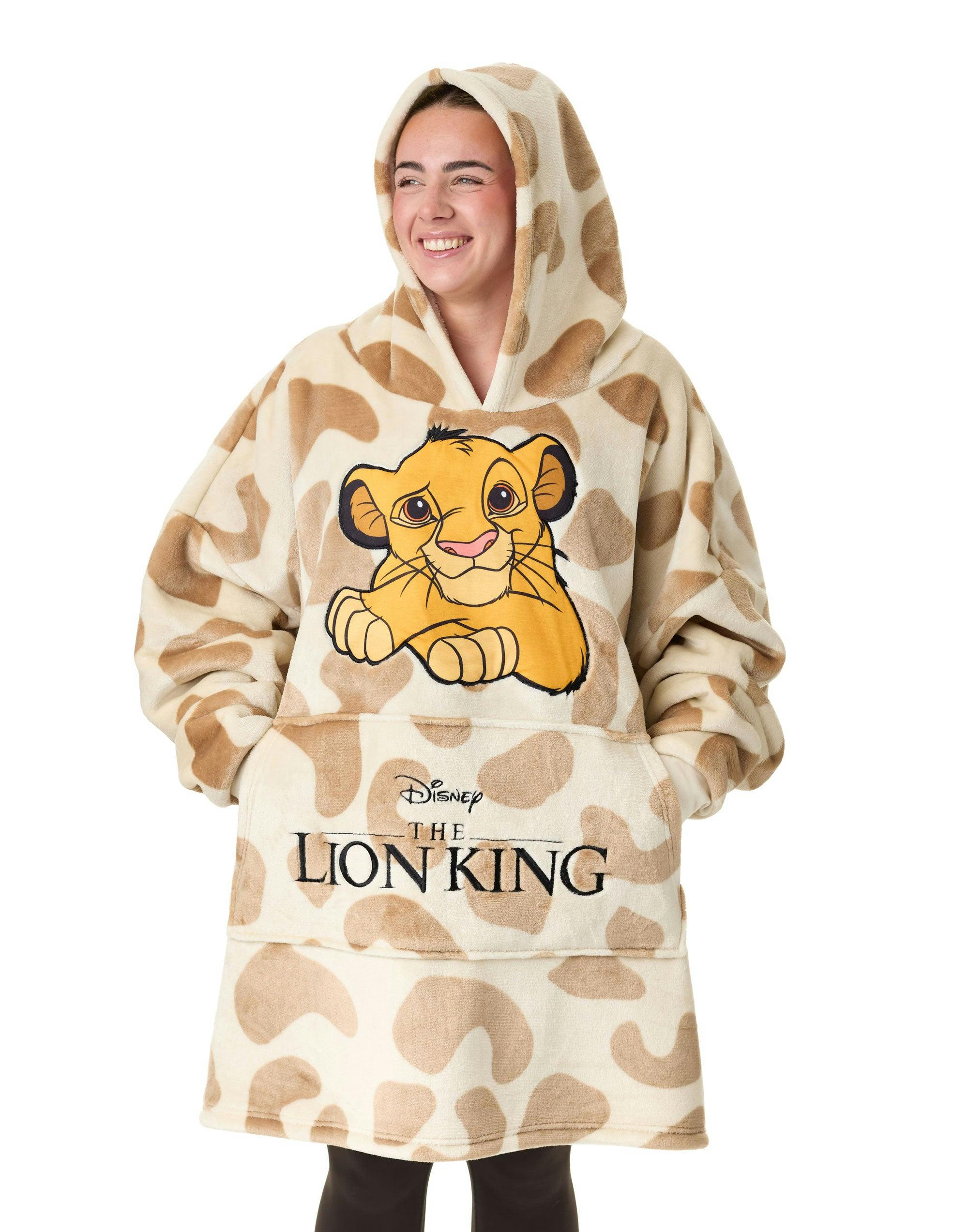 Vanilla Underground Women's Beige Disney The Lion King Blanket Hoodie (One Size)