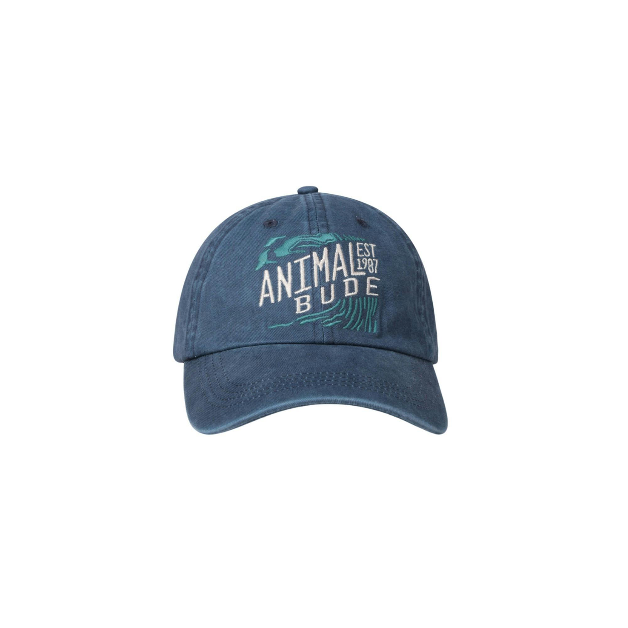 Animal Bude Established Baseball Cap - Navy - Navy - One Size - 100% Cotton