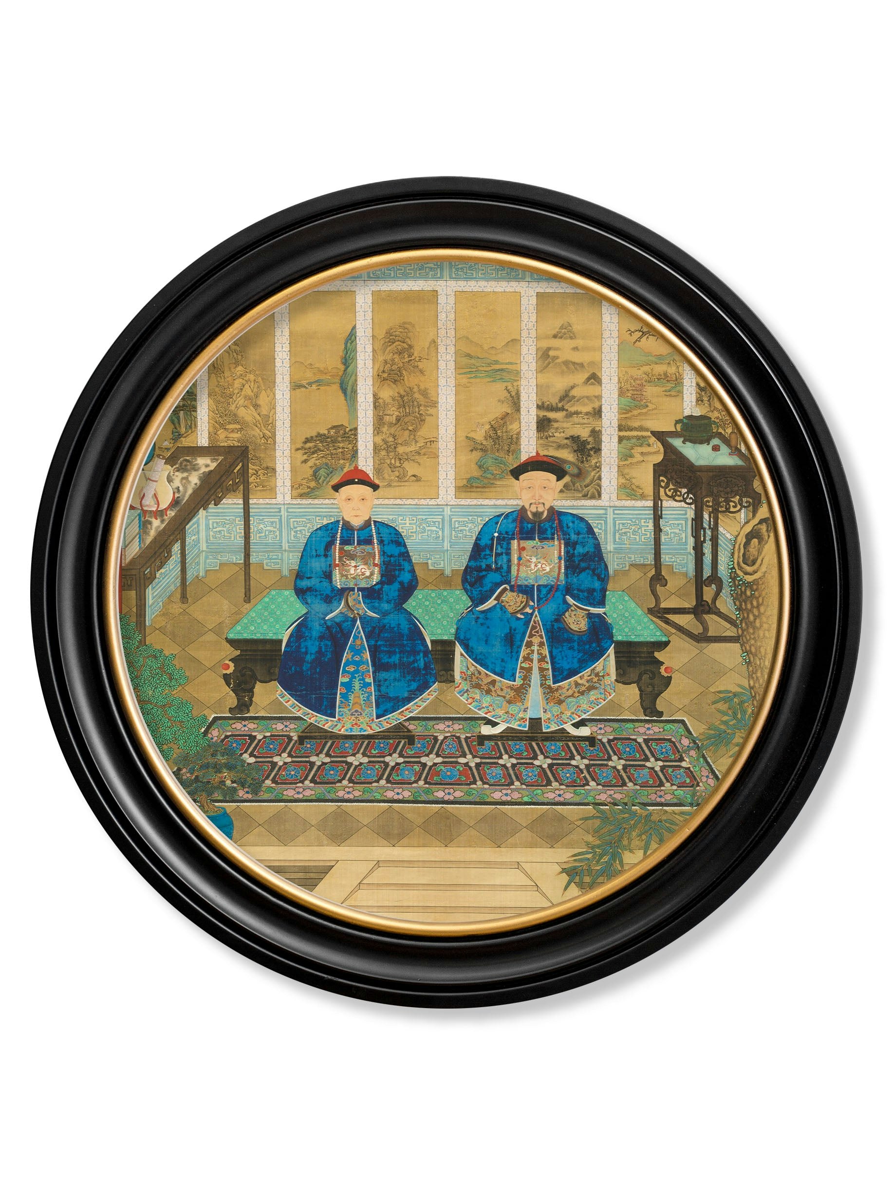 Rackhams Imperial Censor And His Wife - Round - 96 X 96Cm - Oxford Round