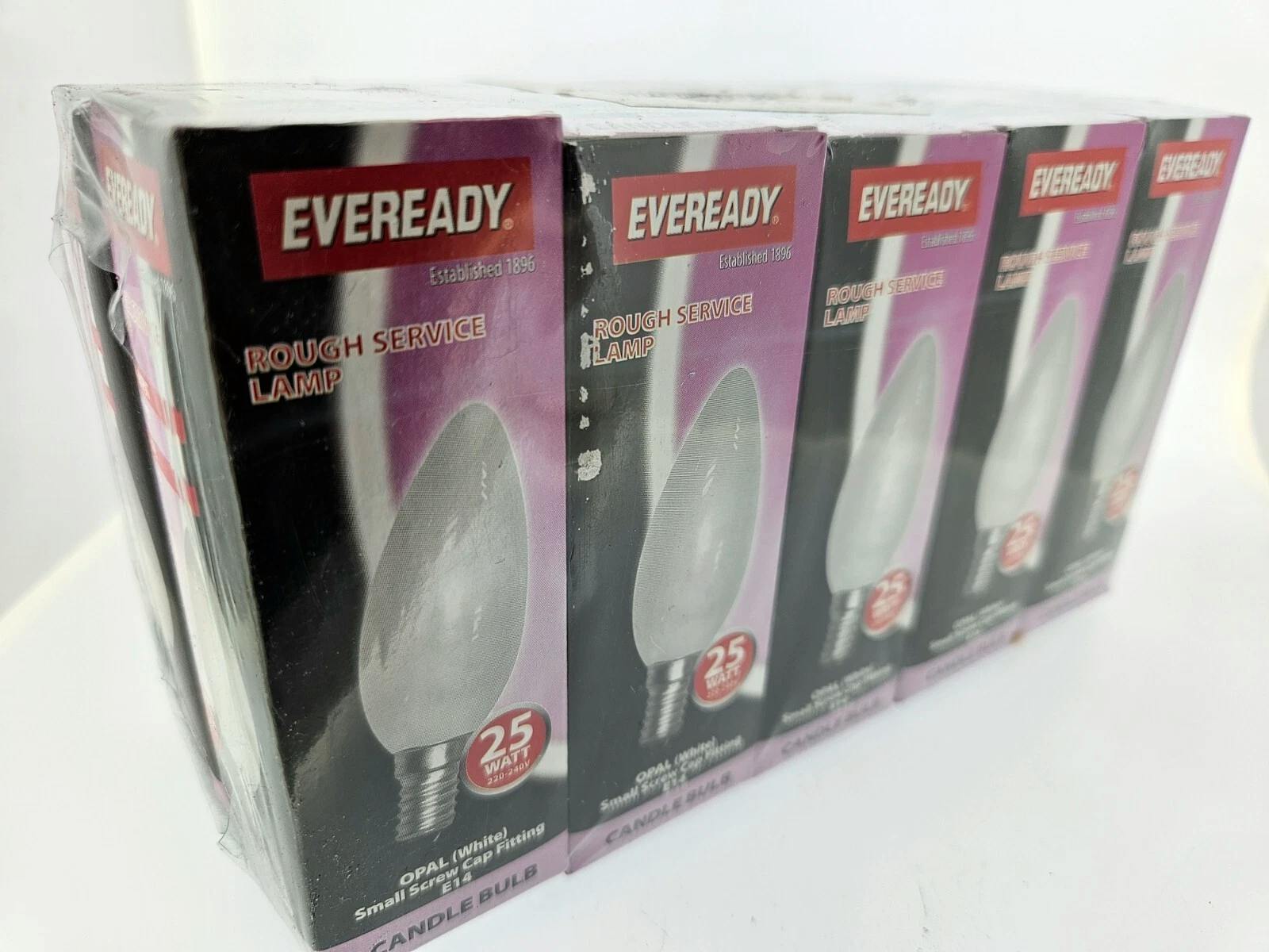 Eveready Light 10 X 25W Ses Opal Candle Bulbs