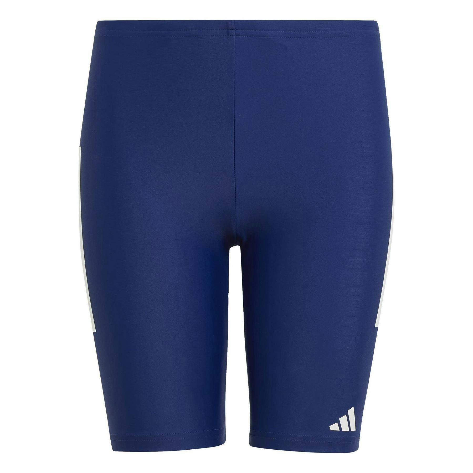 Adidas Boys Dark/Blue 3 Stripes Jammer Shorts - 7-8 Years