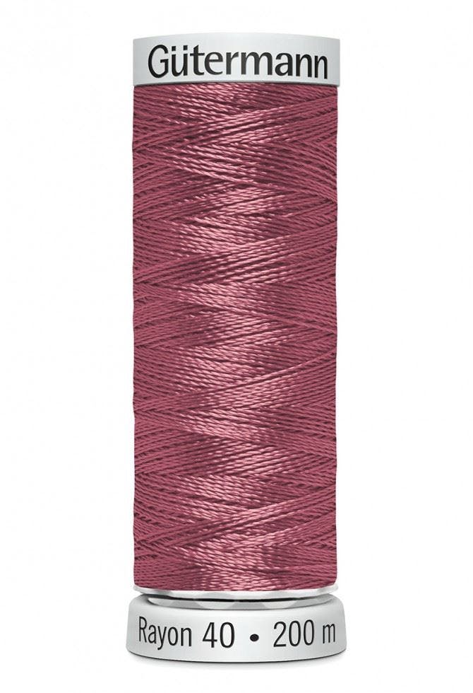 Gutermann No 40 Sulky Rayon Embroidery Thread 200M Rayon Thread Suitable For Embroidery - 1119 - 200 Metres