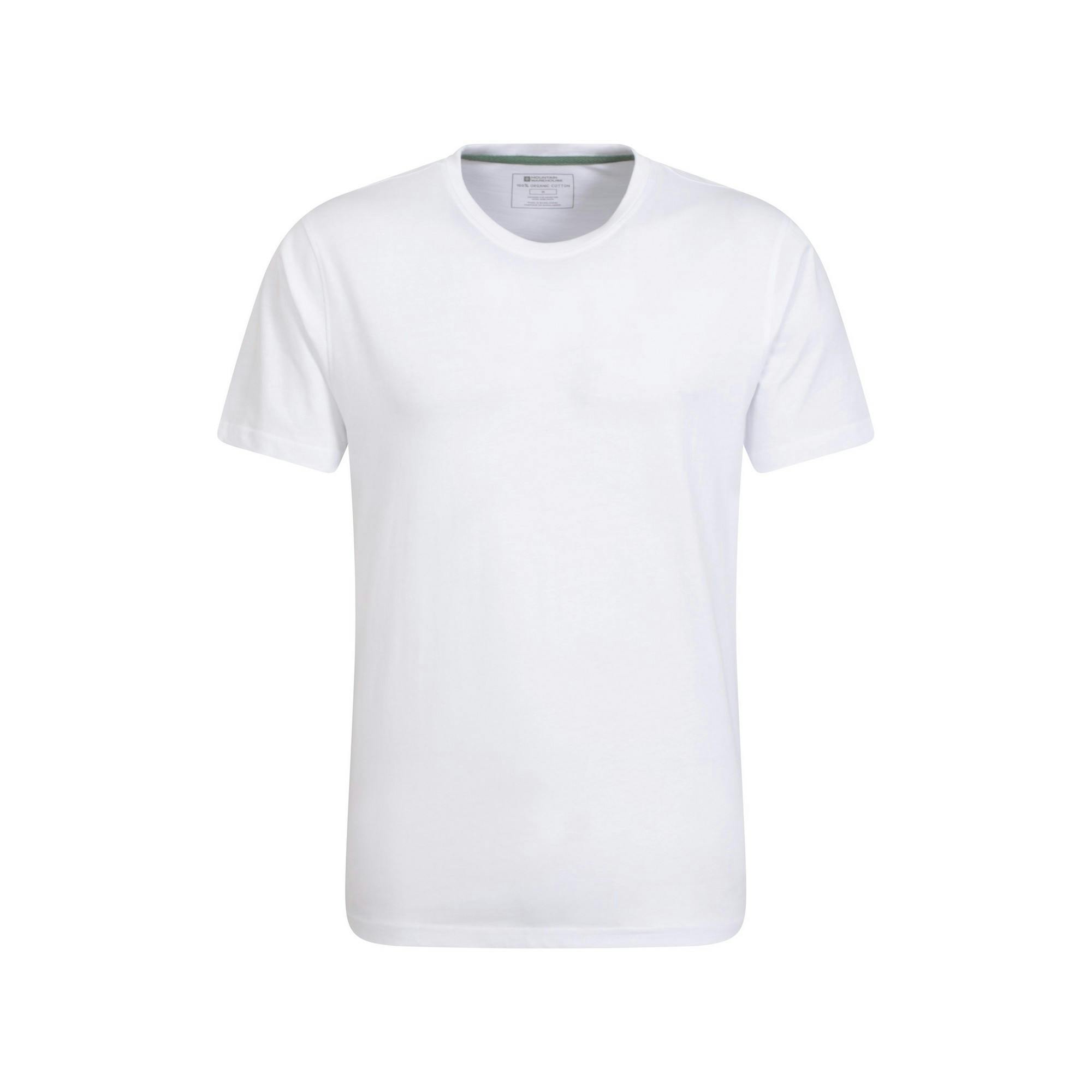 Mountain Warehouse Men's White Flint Crew Neck T-Shirt - Xl - 100% Cotton