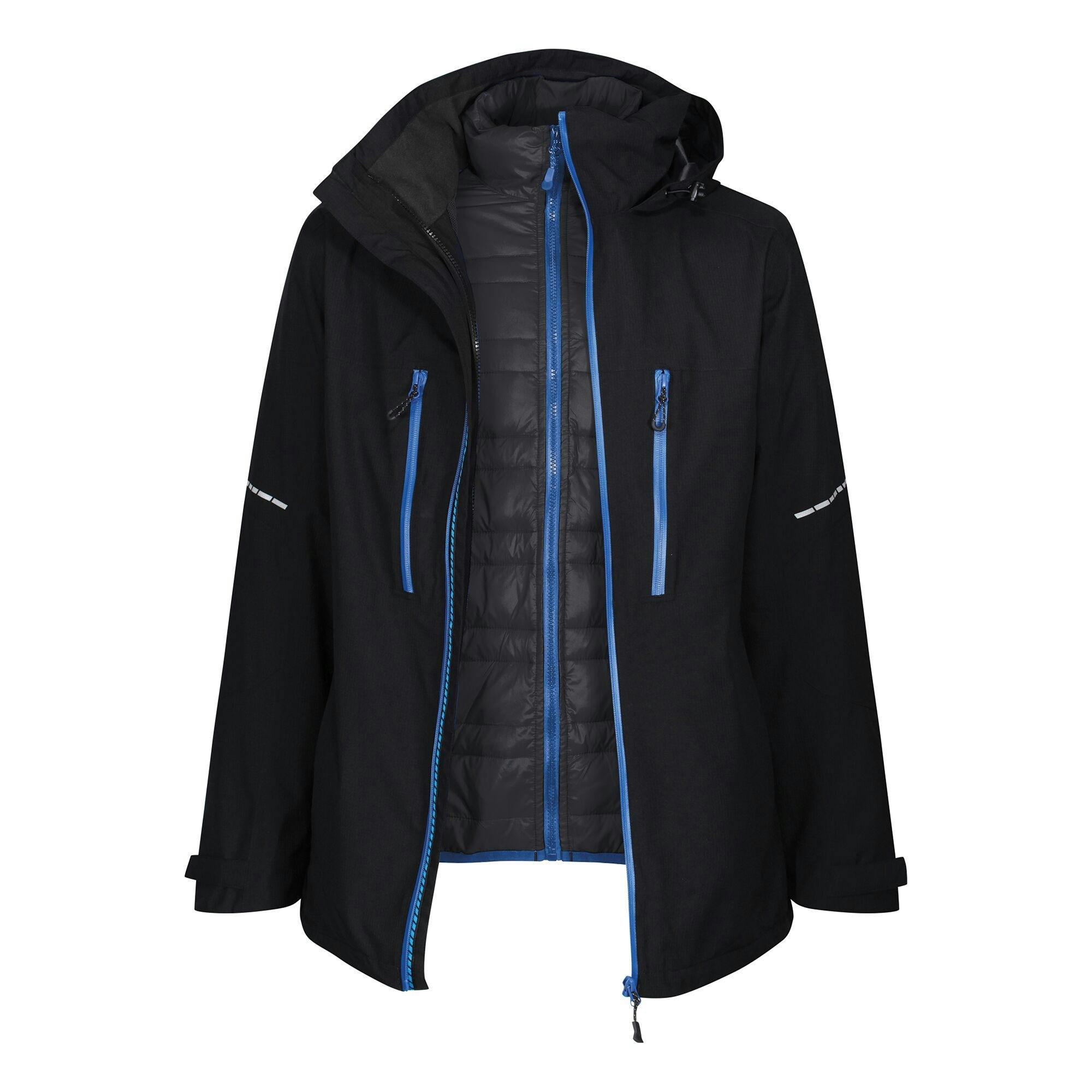 Regatta Men's Black/Blue Professional Jacket - /Oxford - 3XL - /Oxford - 100% Polyester