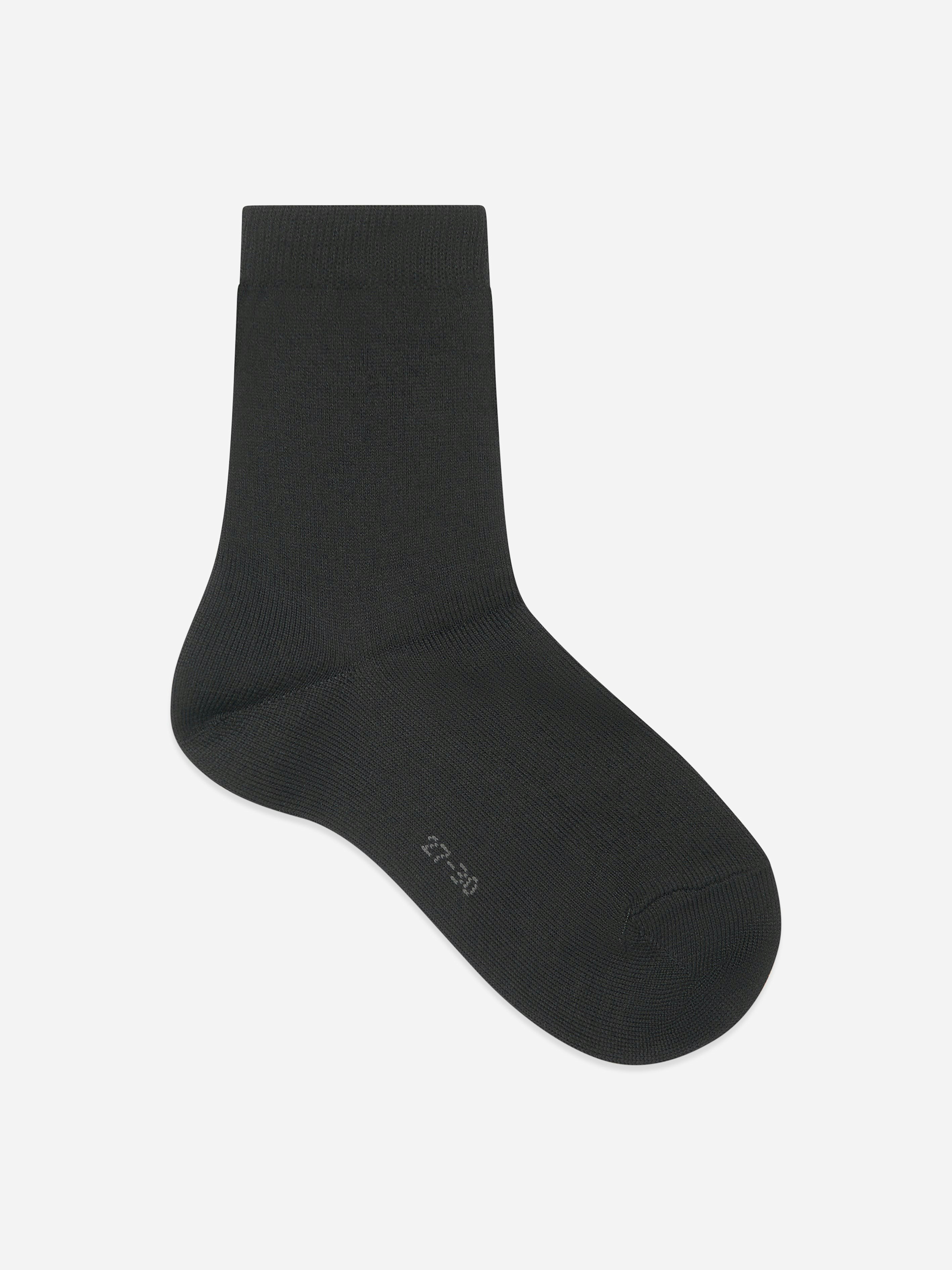 Falke Unisex Kids Black Kids Family Socks In - Eu 19 - 22 Uk 3.5 - 5