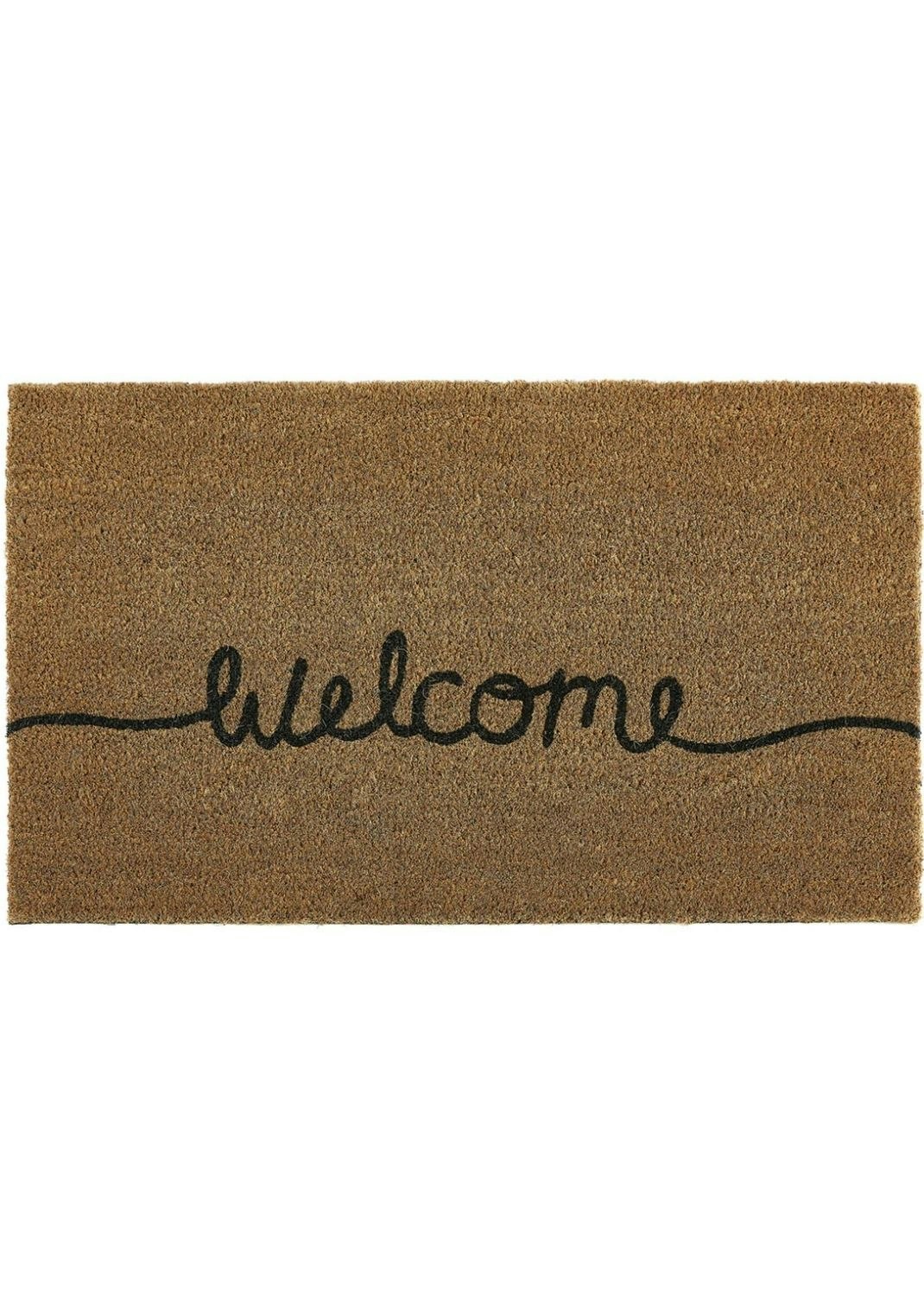 Rackhams Outdoor Printed Welcome Coir Mat - 60X90 Cm