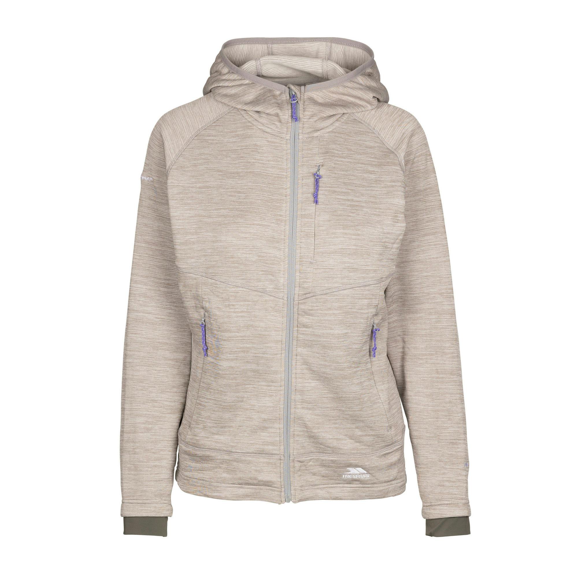 Trespass Women's At200 Fleece Jacket - Platinum - Xl - Platinum - 100% Polyester