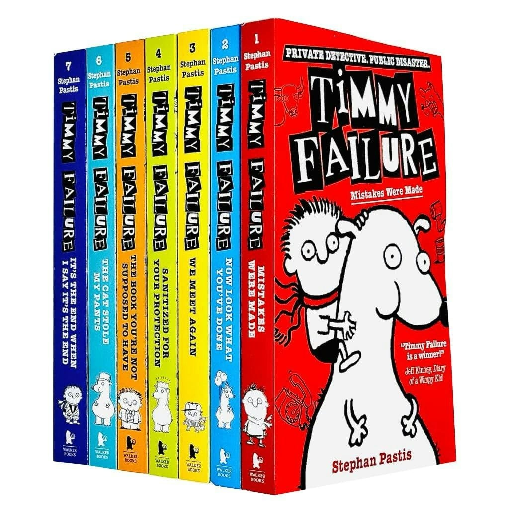 Walker Books Timmy Failure Series Stephan Pastis Collection 7 Books Set By Stephan Pastis