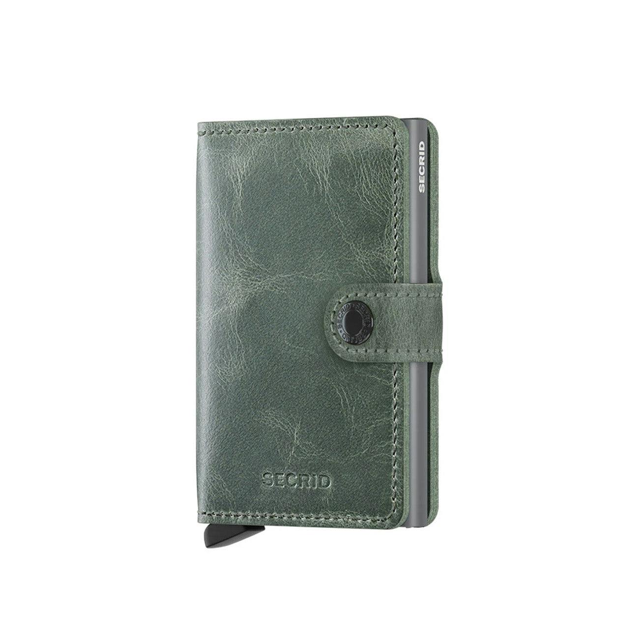Secrid Mini Wallet Vintage Leather - Sage