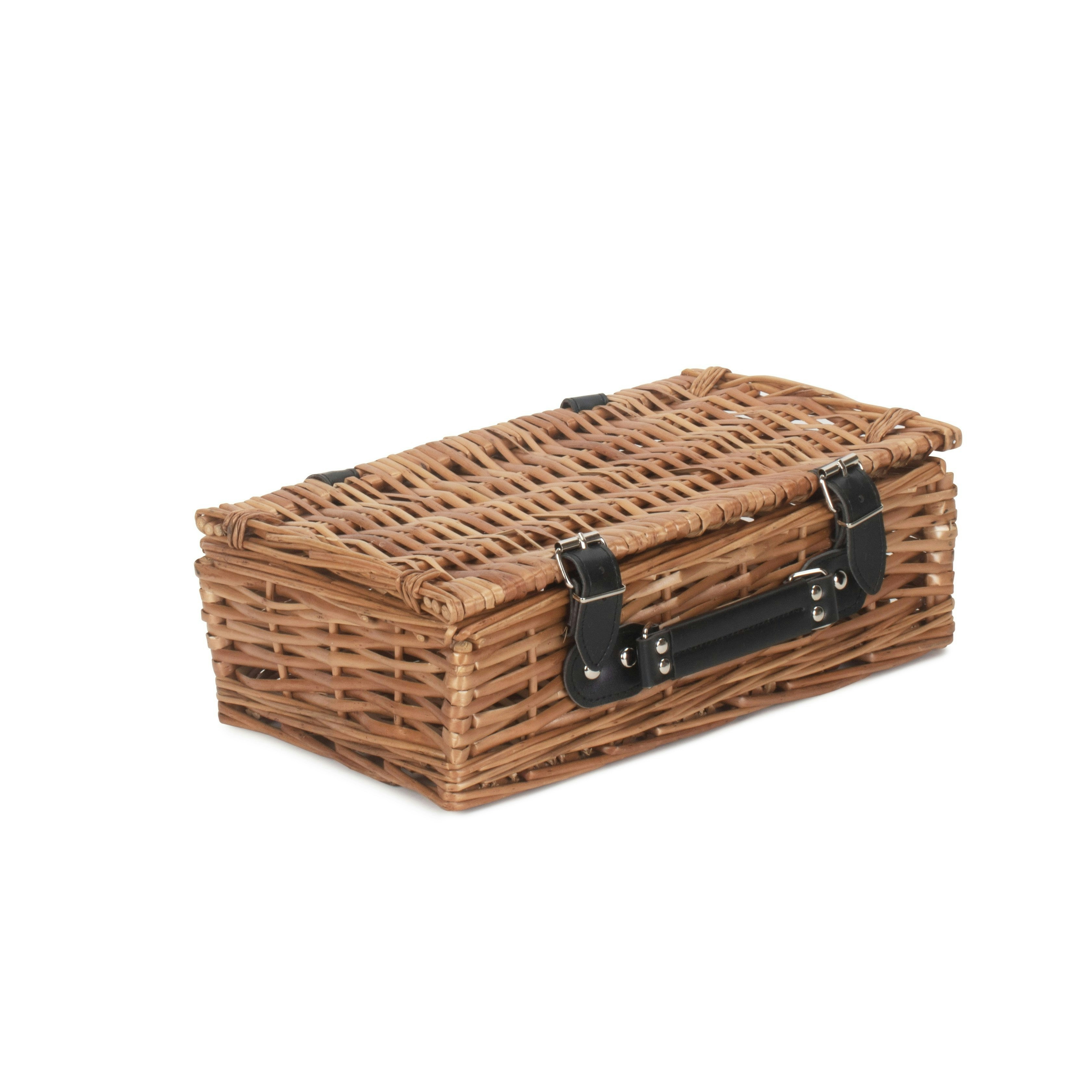 Red Hamper Red/Brown Hamper 34Cm Split Willow Wicker Packaging Basket