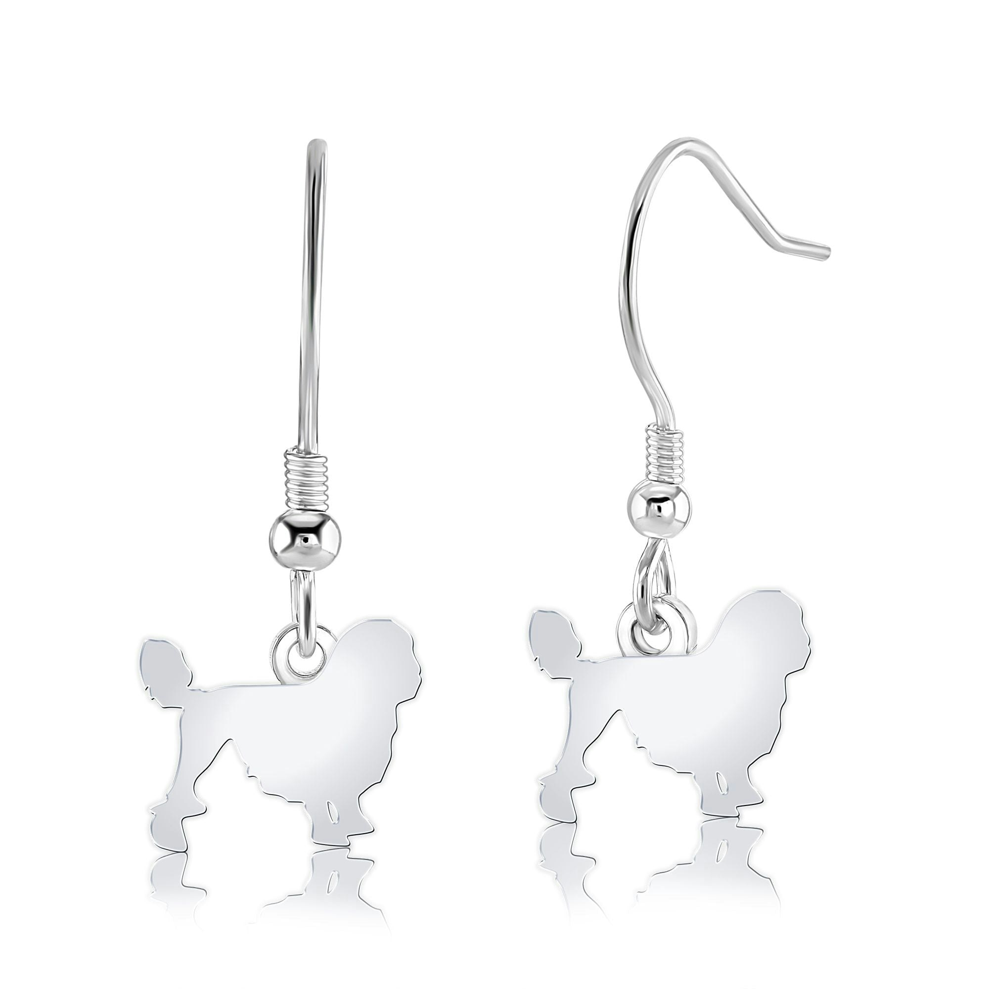 Mylee London Silver Lowchen Silhouette Earrings - Yes - Hook