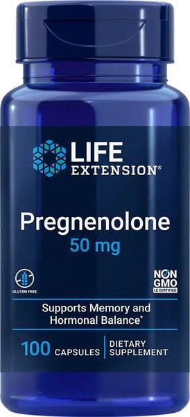Life Extension Pregnenolone 50 Mg, 100 Capsules - Supports Memory & Hormonal Balance, Gluten-Free, Non-Gmo - Image 7